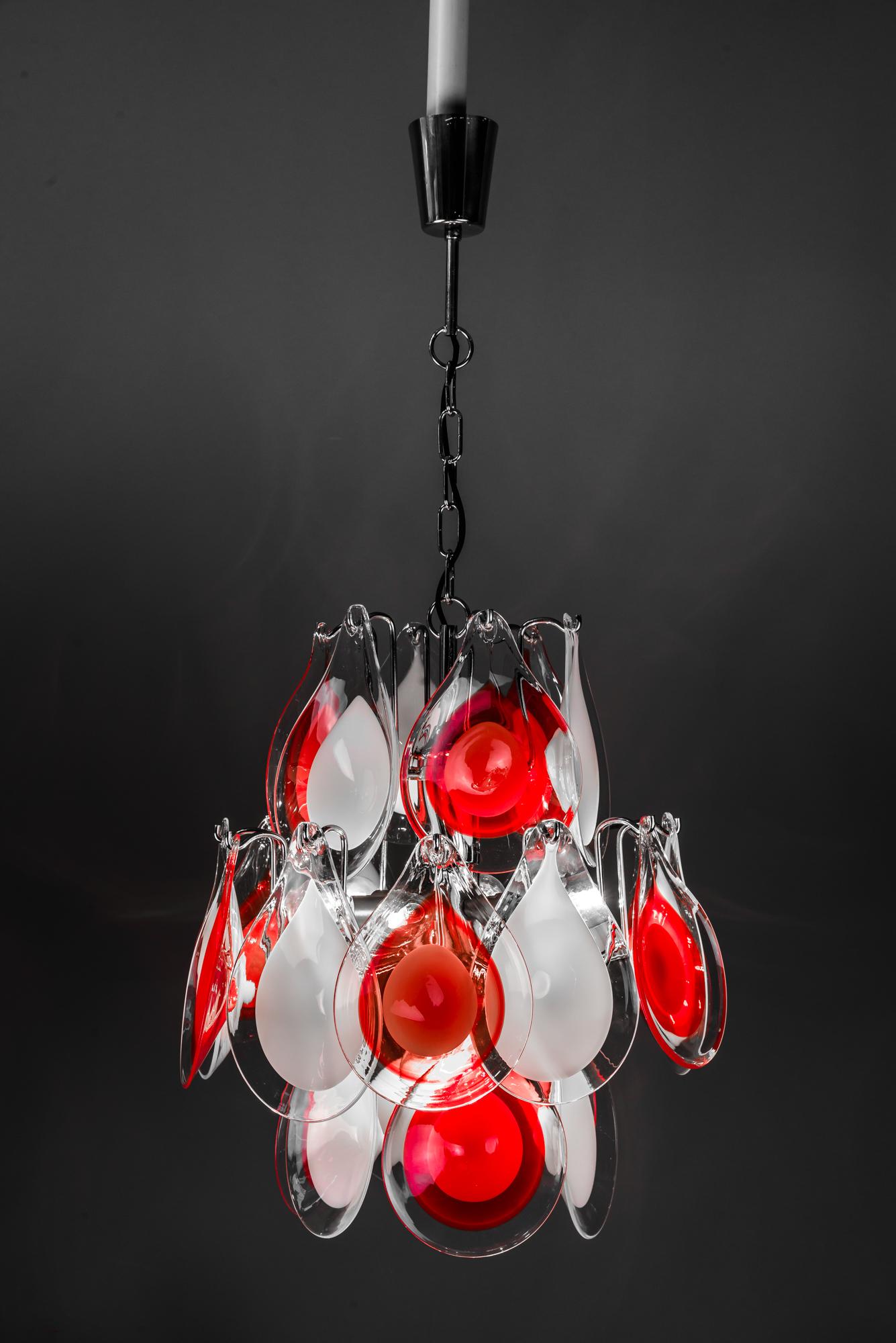 Glass Chandelier, 2000s, style of Gino Vistosi For Sale 7