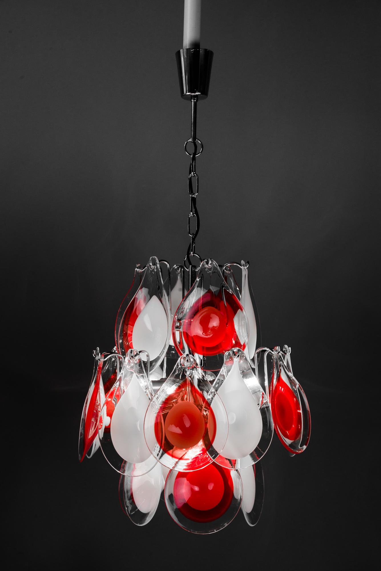 Glass Chandelier, 2000s, style of Gino Vistosi For Sale 8
