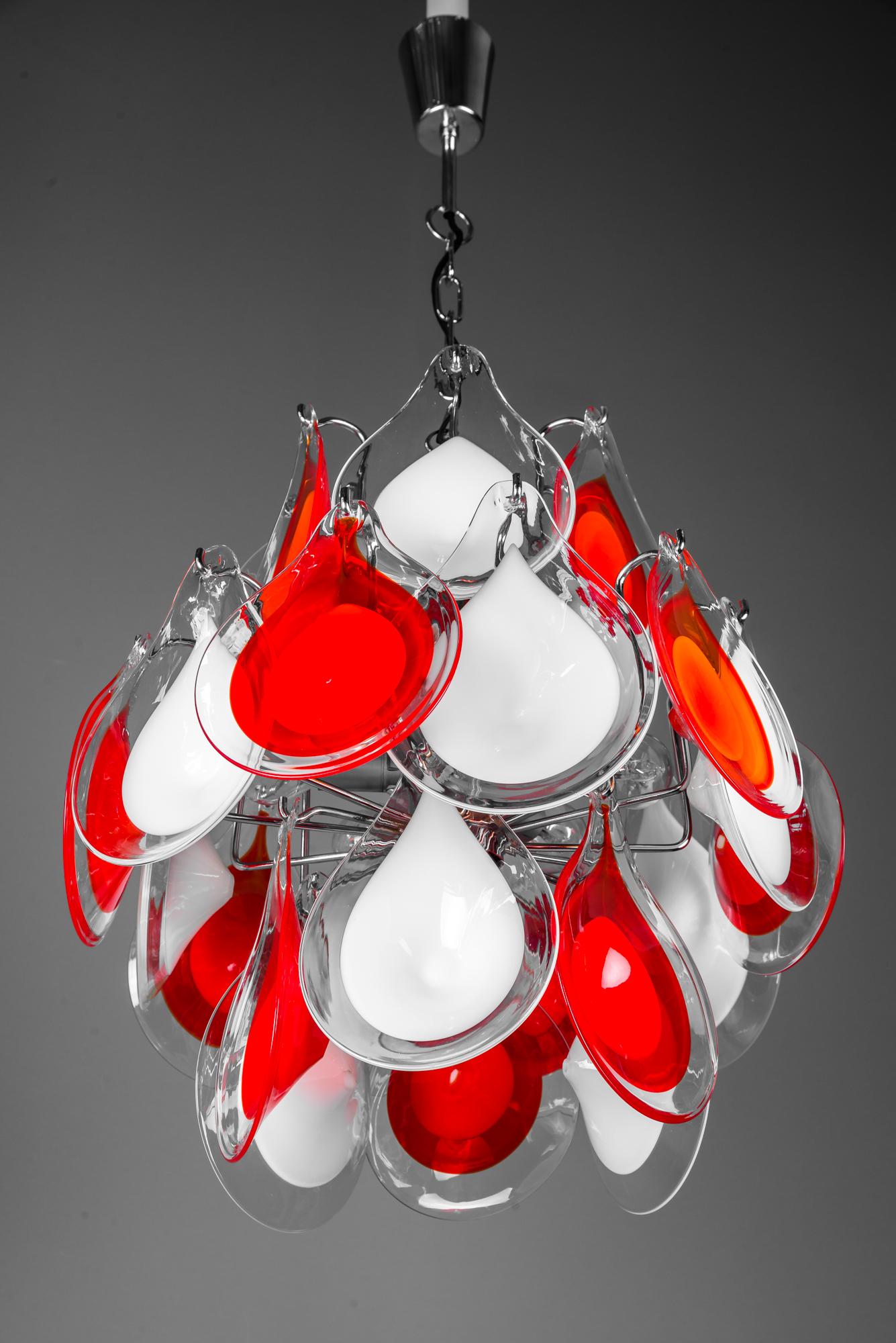 Glass Chandelier, 2000s, style of Gino Vistosi For Sale 2