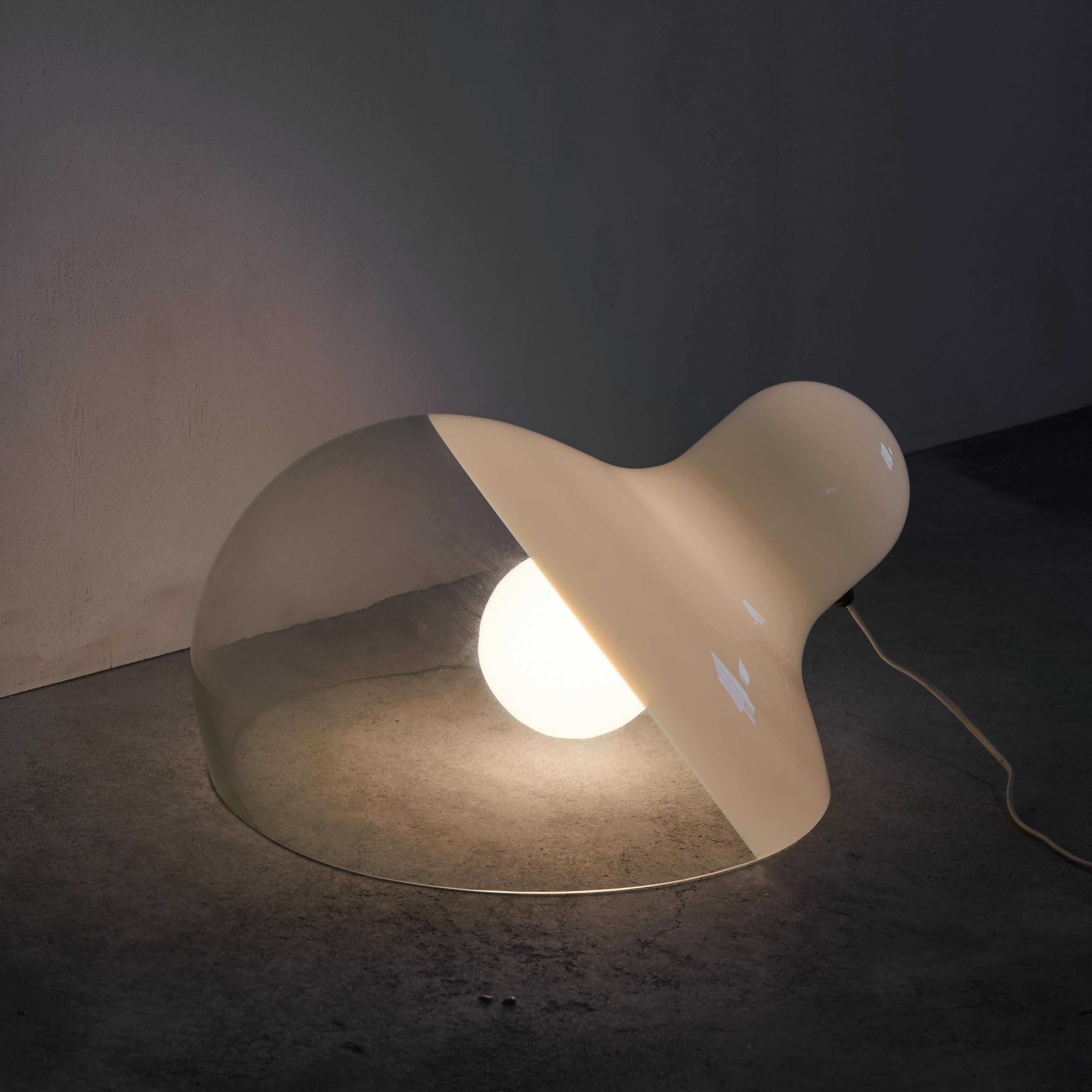 italien Grande lampe de table ou de sol Gino Vistosi pour Vetreria Vistosi en vente