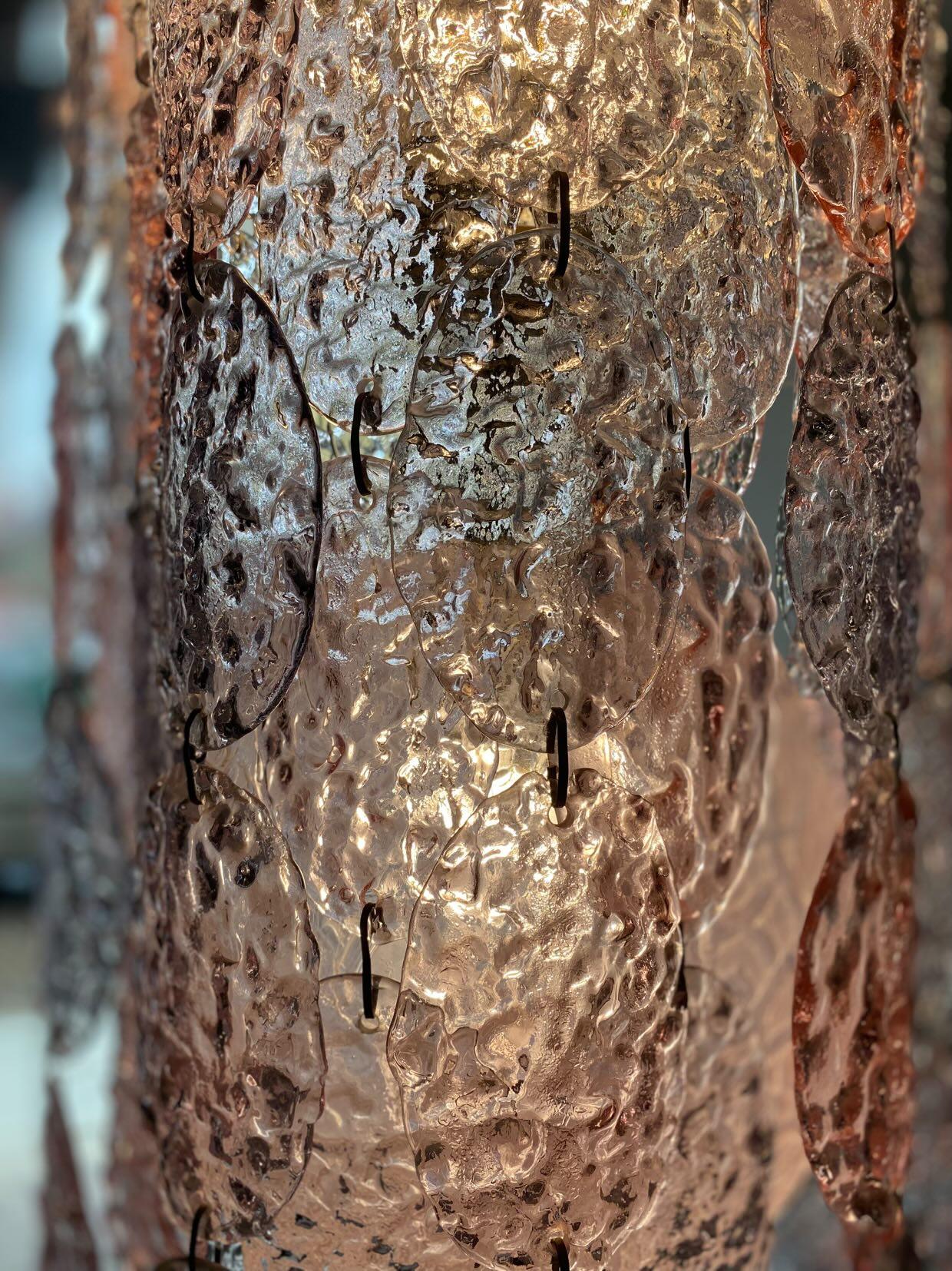 Gino Vistosi monumental Murano glass chandelier from the 