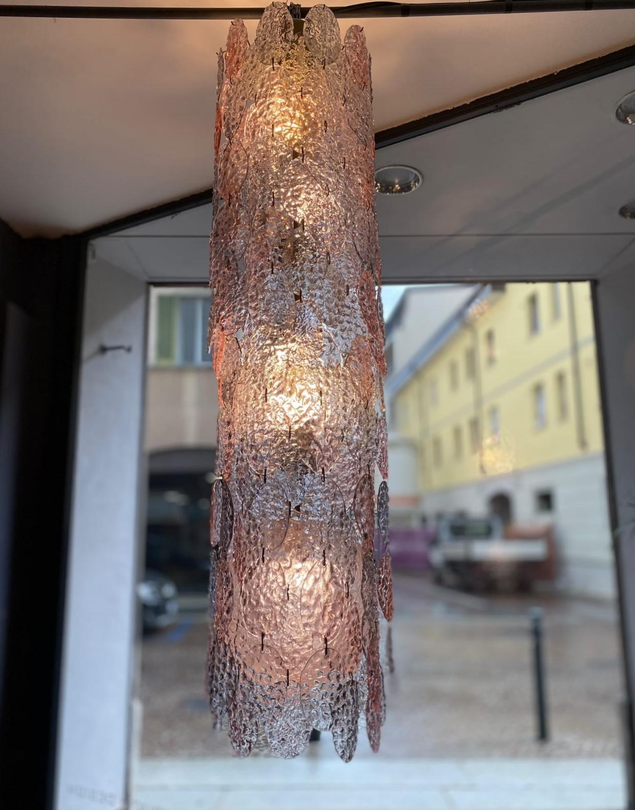 Gino Vistosi monumental Murano glass chandelier from the 