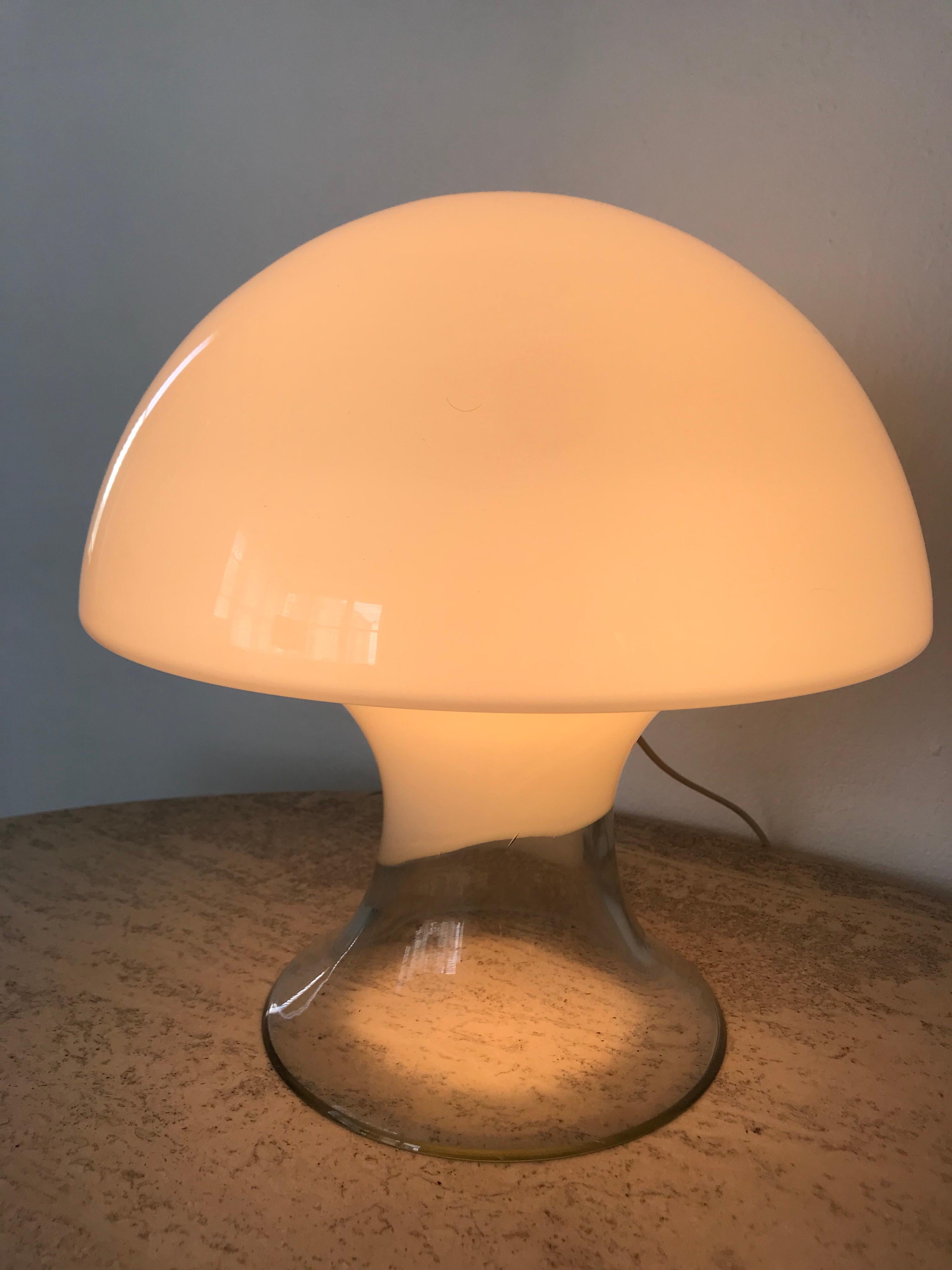 Mid-Century Modern Gino Vistosi Murano Glass Mushroom Lamp