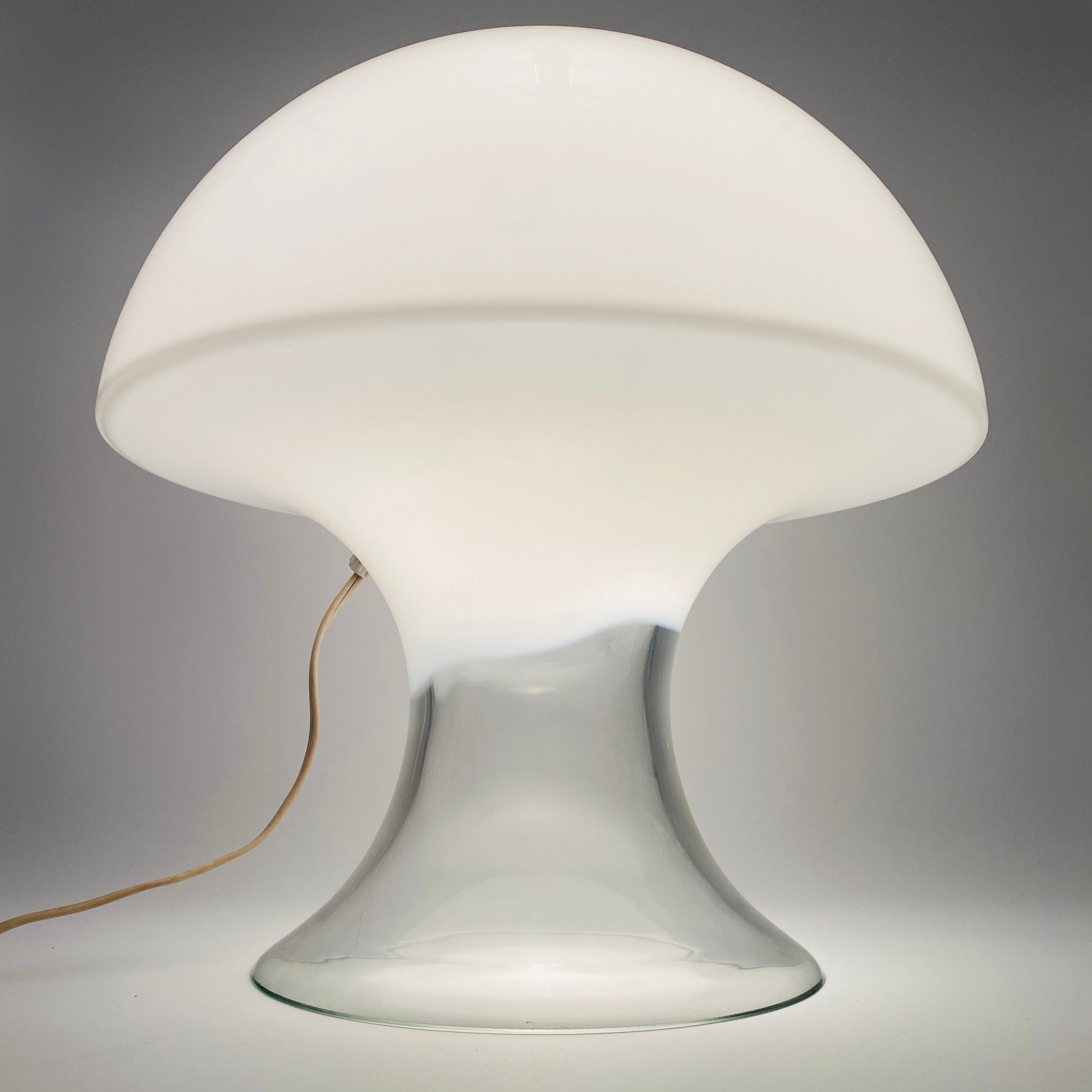Mid-Century Modern Gino Vistosi Murano Glass Mushroom Table Lamp Italy 1960s For Sale