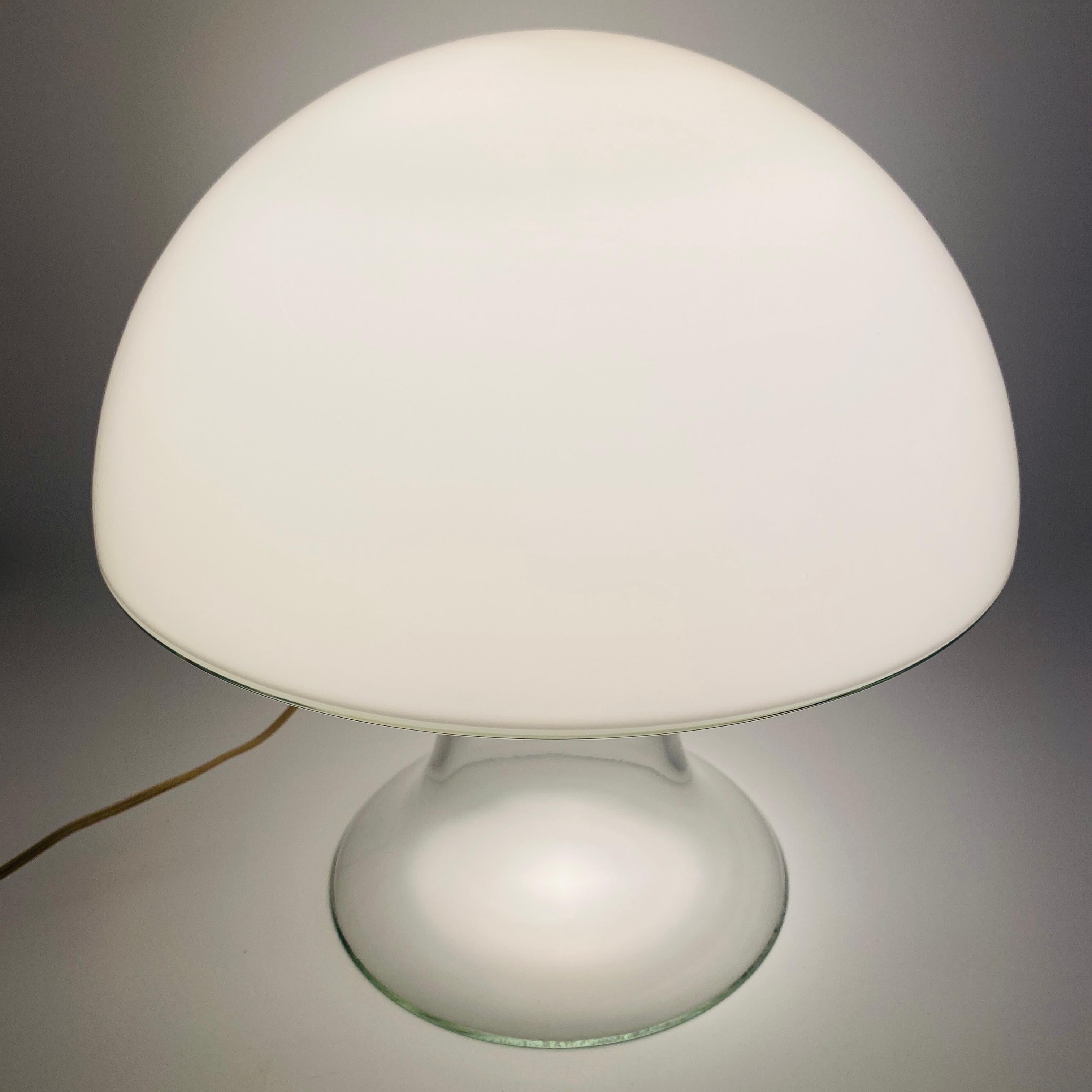 Italian Gino Vistosi Murano Glass Mushroom Table Lamp Italy 1960s For Sale