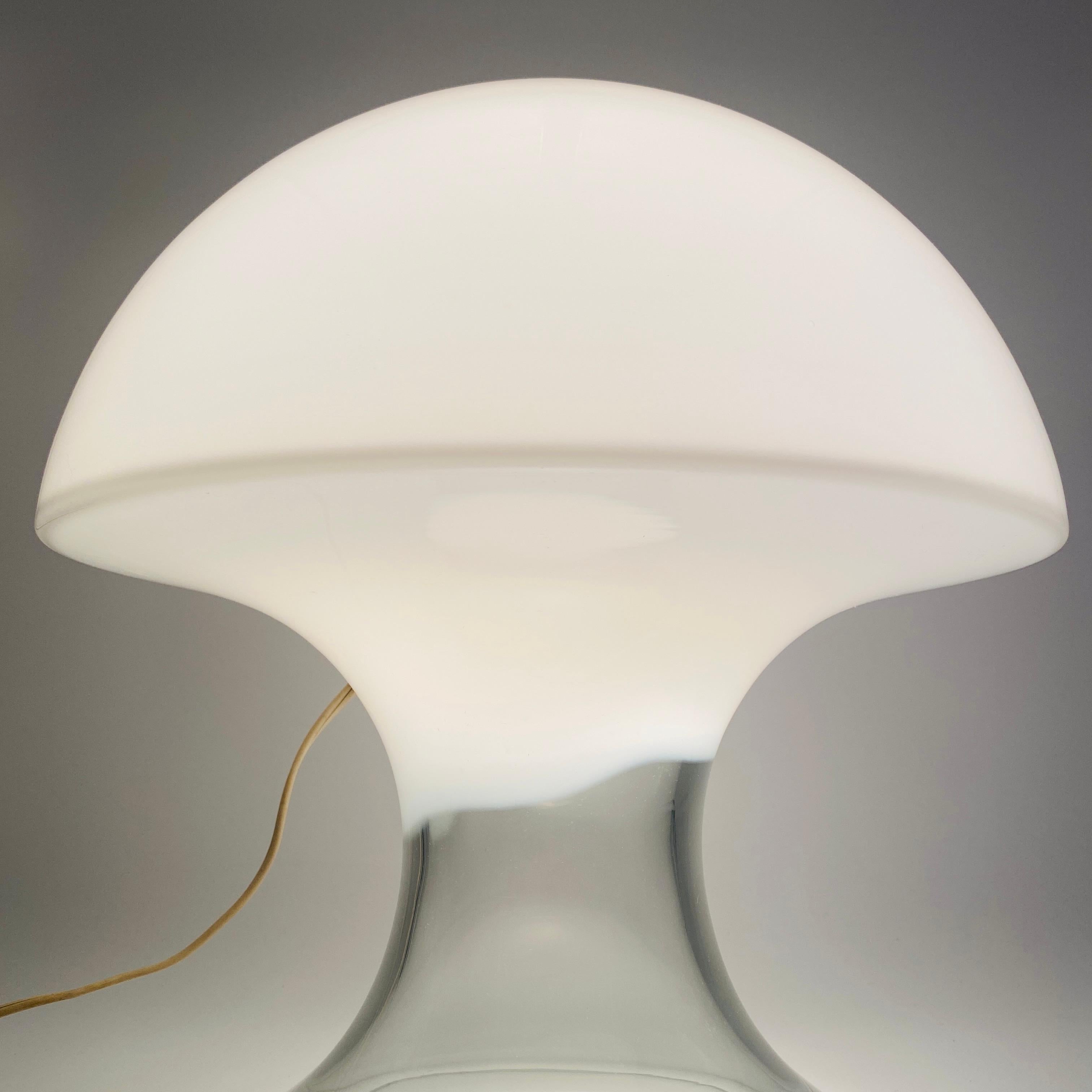Mid-20th Century Gino Vistosi Murano Glass Mushroom Table Lamp Italy 1960s For Sale