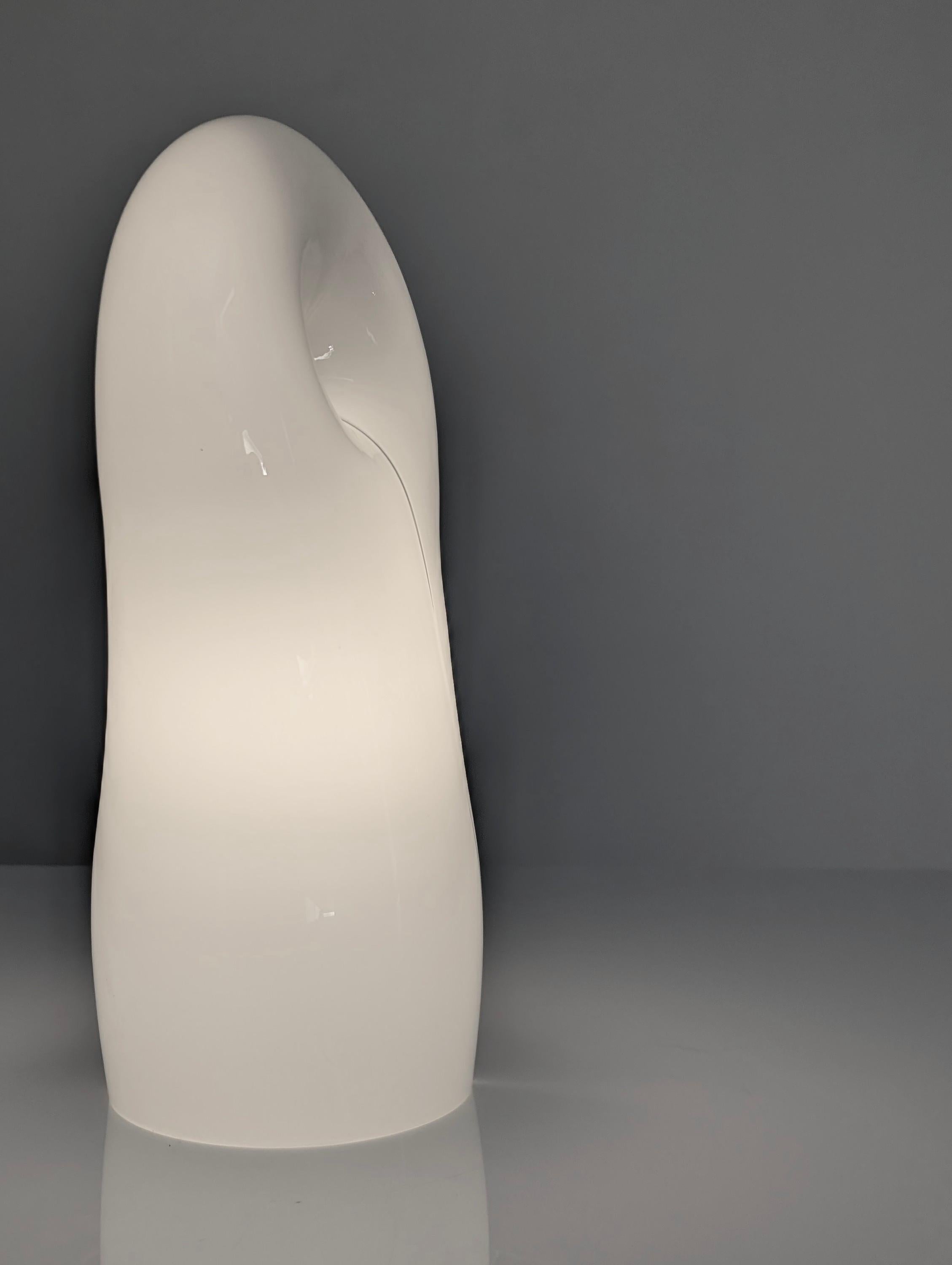 Gino Vistosi Lámpara de sobremesa escultórica de cristal de Murano orgánico Años 70 Moderno de mediados de siglo en venta