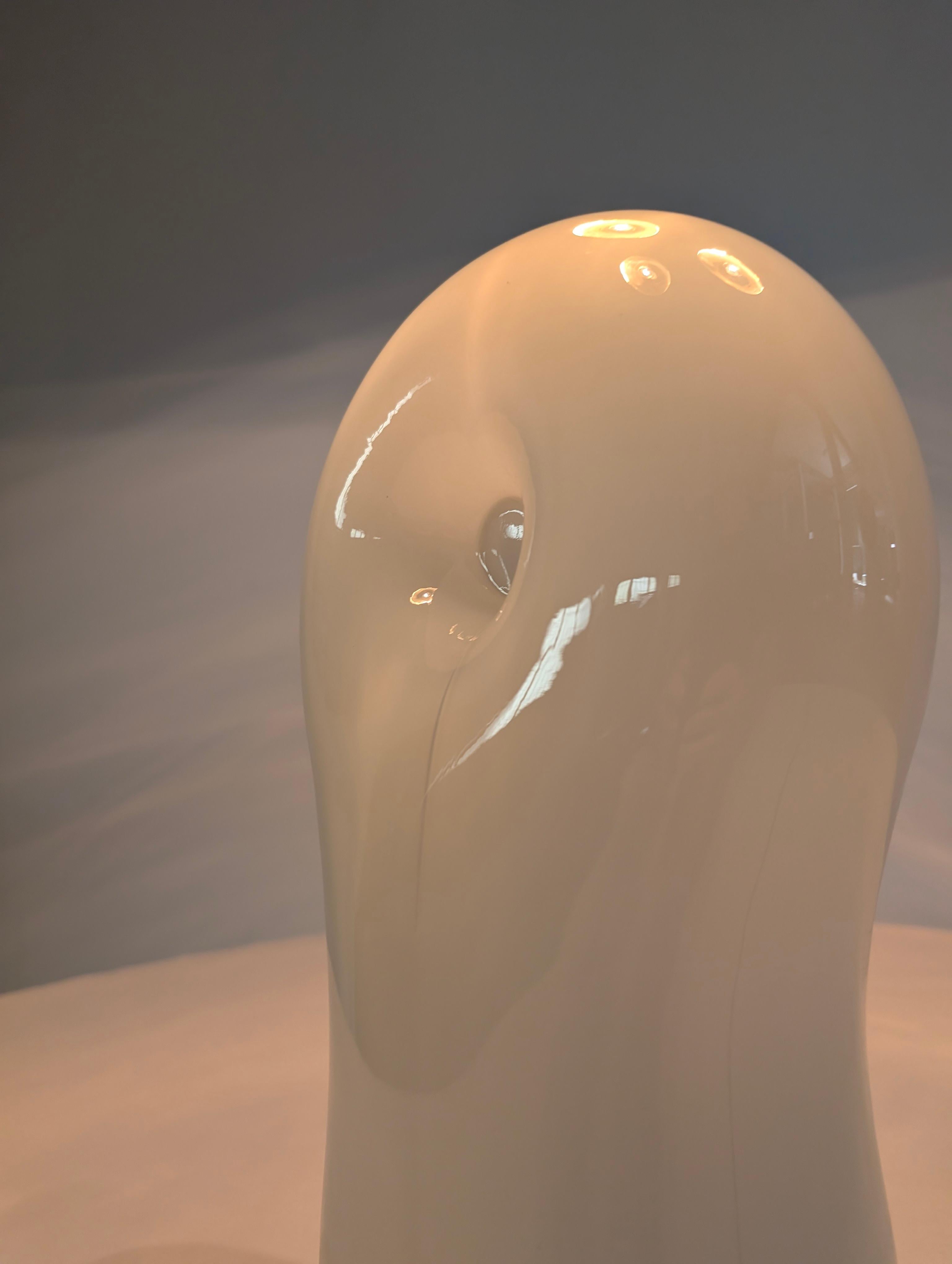 Gino Vistosi Lámpara de sobremesa escultórica de cristal de Murano orgánico Años 70 Cristal de Murano en venta