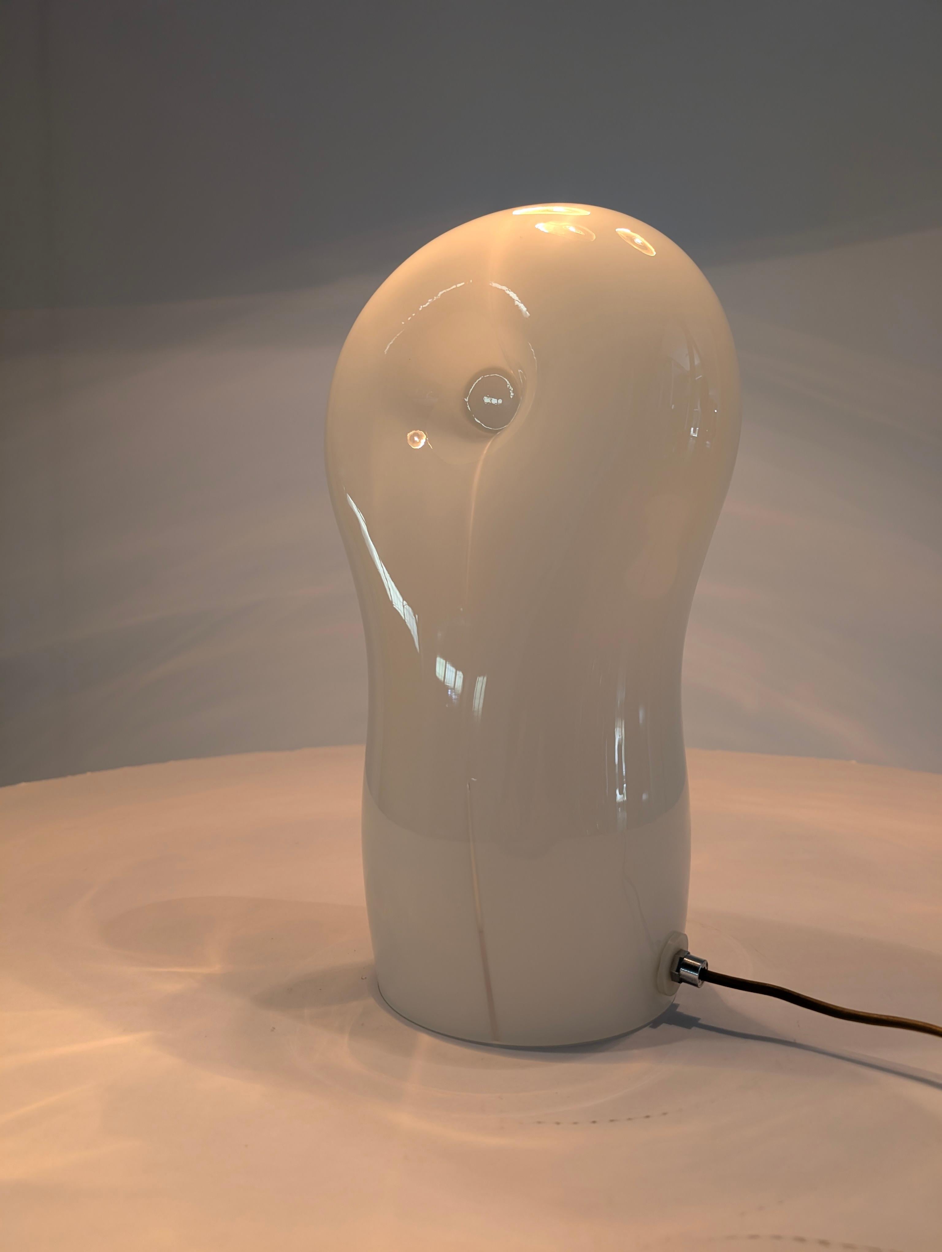 Gino Vistosi Lámpara de sobremesa escultórica de cristal de Murano orgánico Años 70 en venta 1