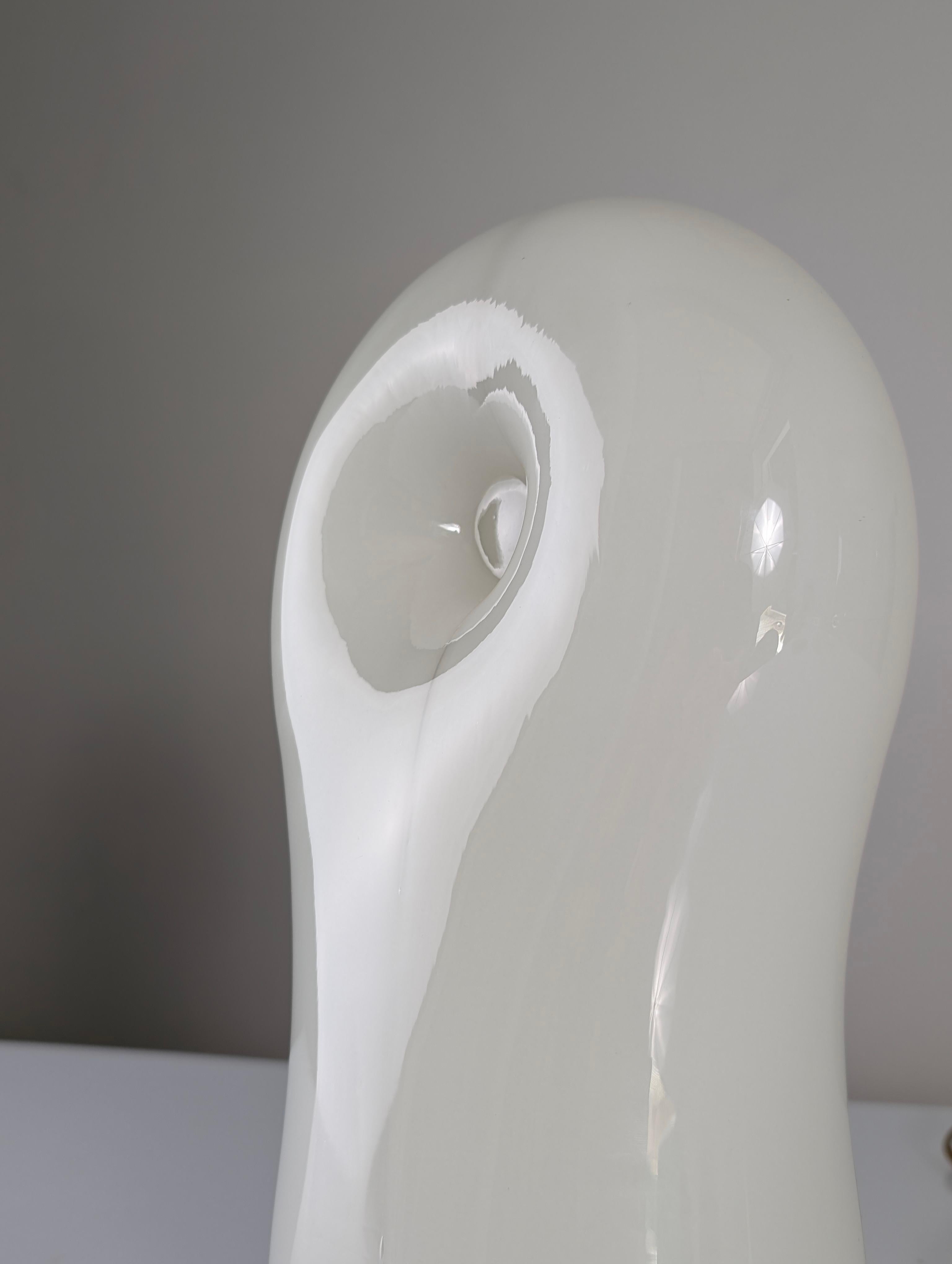 Gino Vistosi Lámpara de sobremesa escultórica de cristal de Murano orgánico Años 70 en venta 2