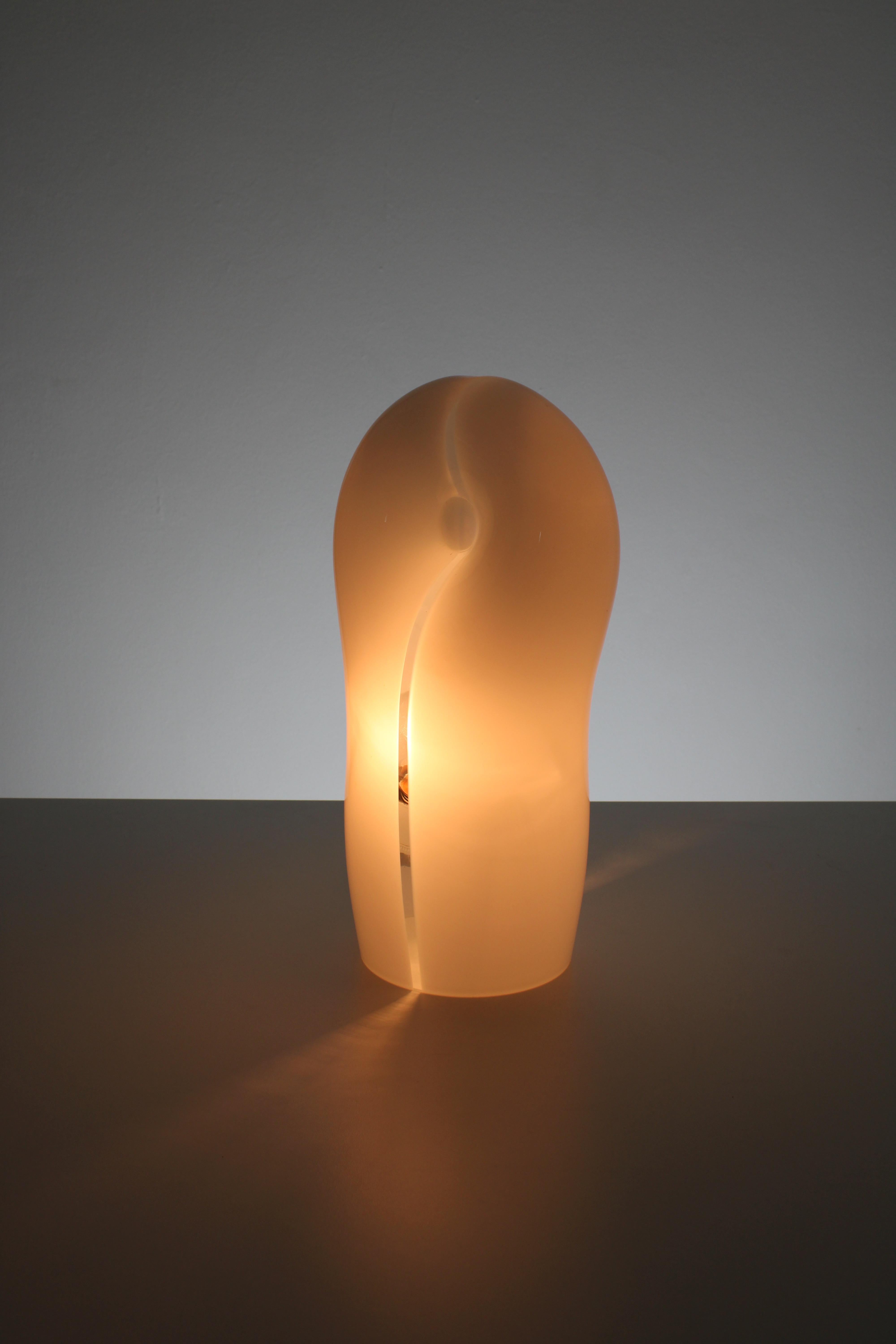 Mid-Century Modern Gino Vistosi table lamp in Murano glass, 1970s