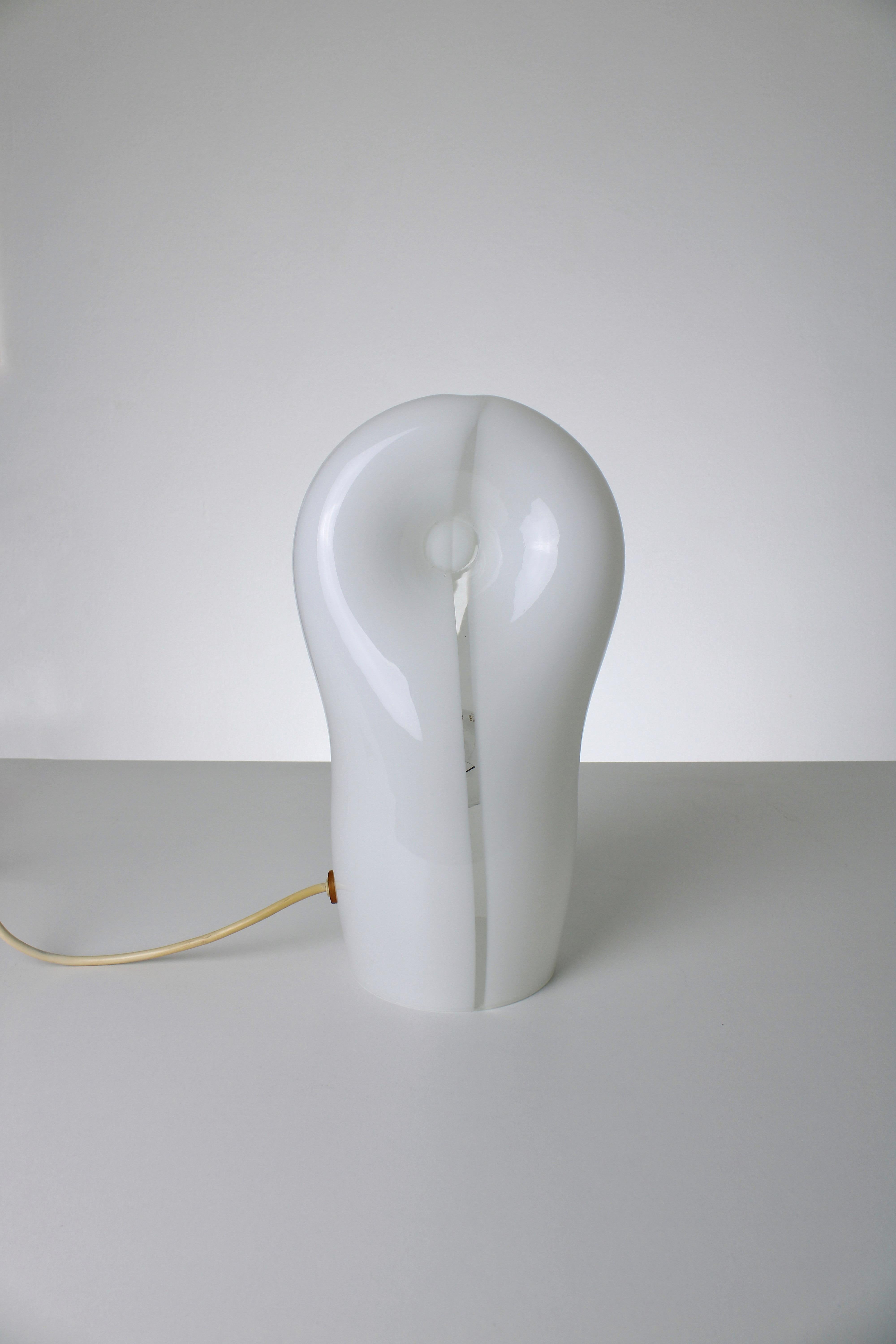 Gino Vistosi table lamp in Murano glass, 1970s In Excellent Condition In UTRECHT, NL