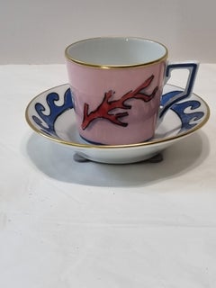 Ginori 1735  "Il Viaggio Di Nettuno" Set of Two Moka Cups and Saucers, 2023