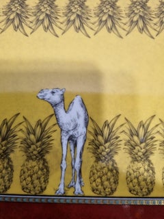 Ginori 1735 „Totem“ Kamelien-Ablageschale, quadratisch, Italien, 2023