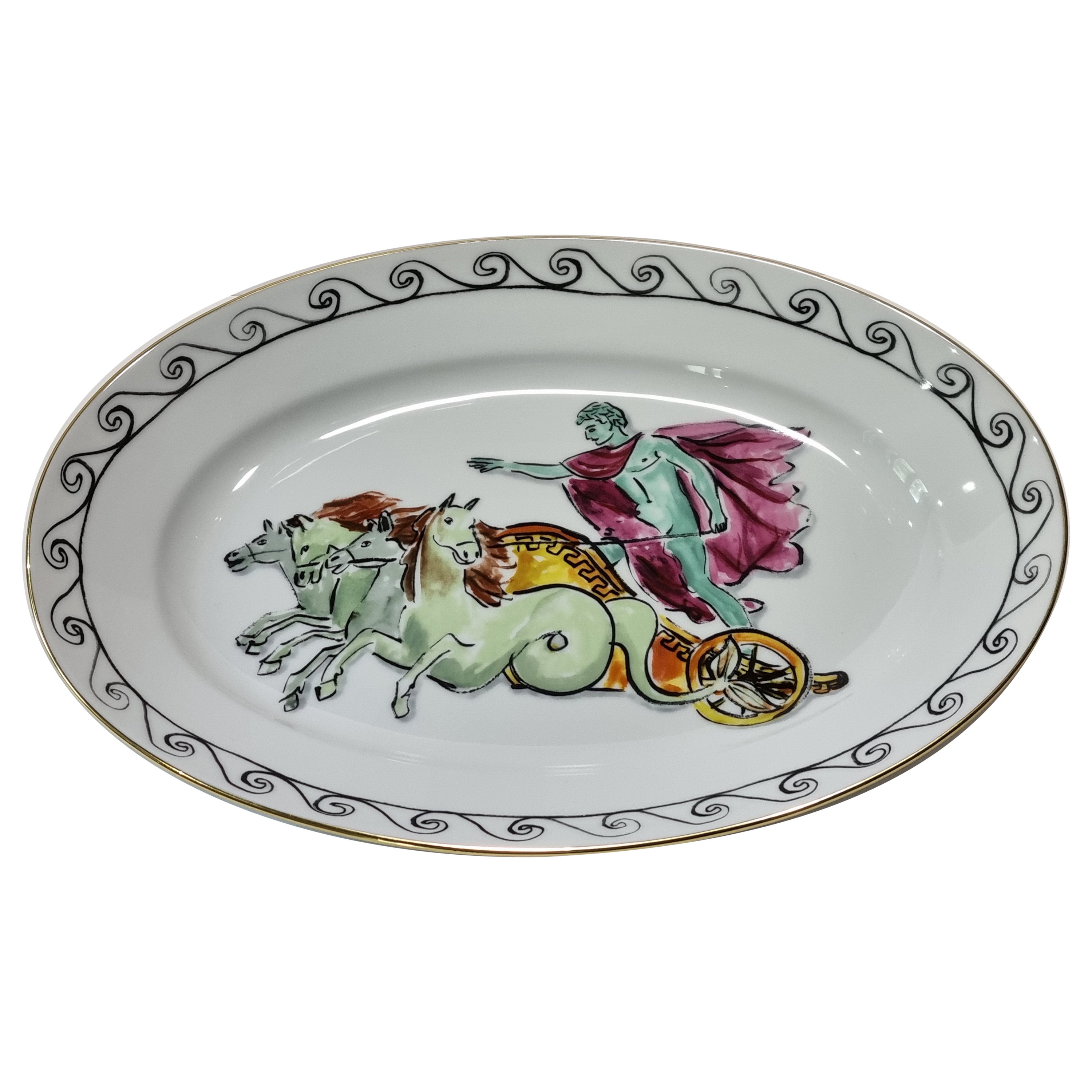 Ginori Luke Edward Hall
s "Il Viaggio Di Nettuno" Chariot Oval Platter, 2022