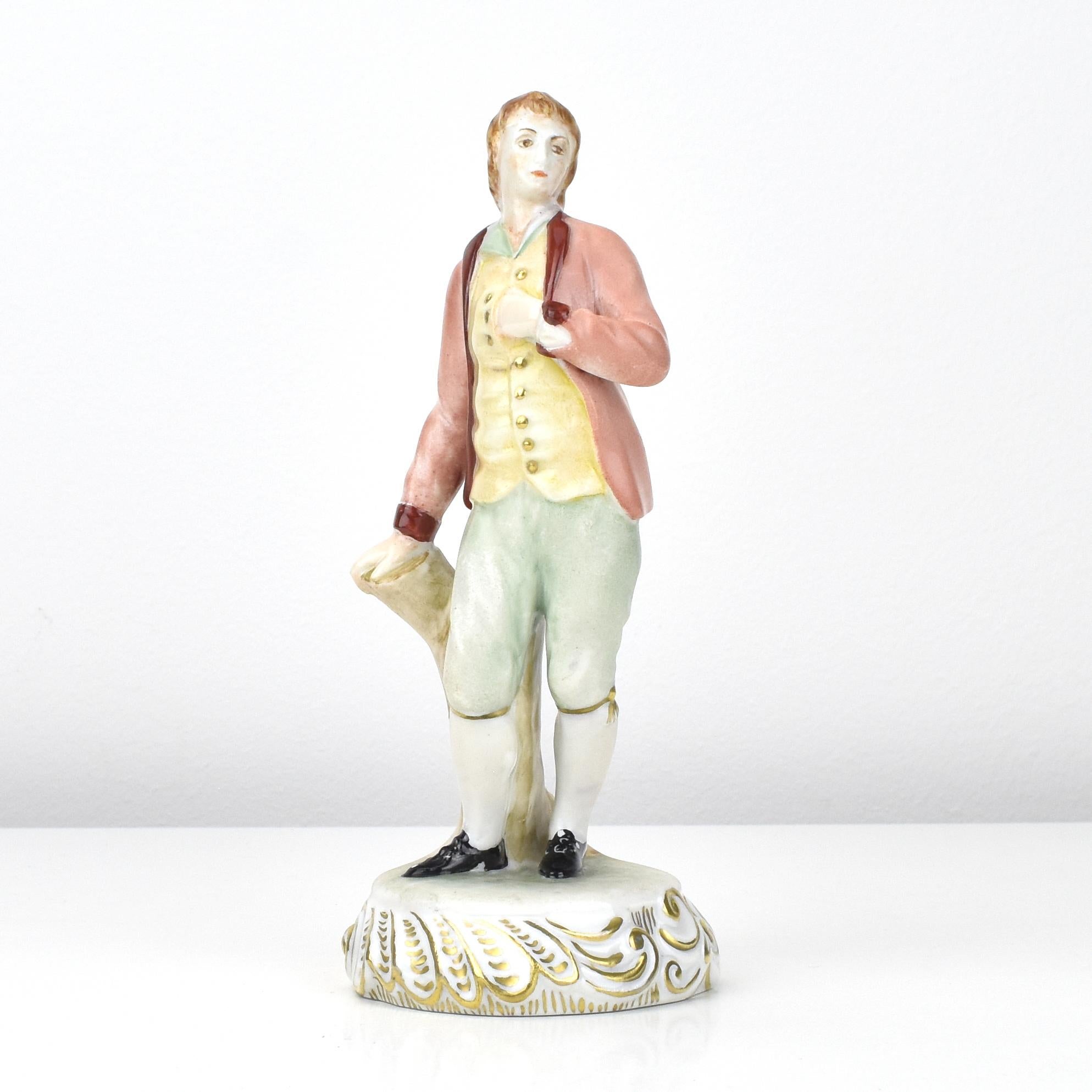 Ginori Porcelain Figurine Trio with Floral Baskets 8