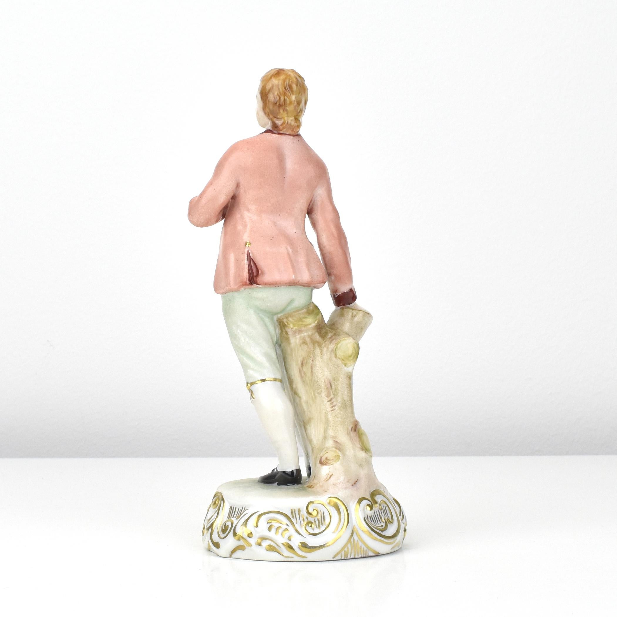 Ginori Porcelain Figurine Trio with Floral Baskets 10