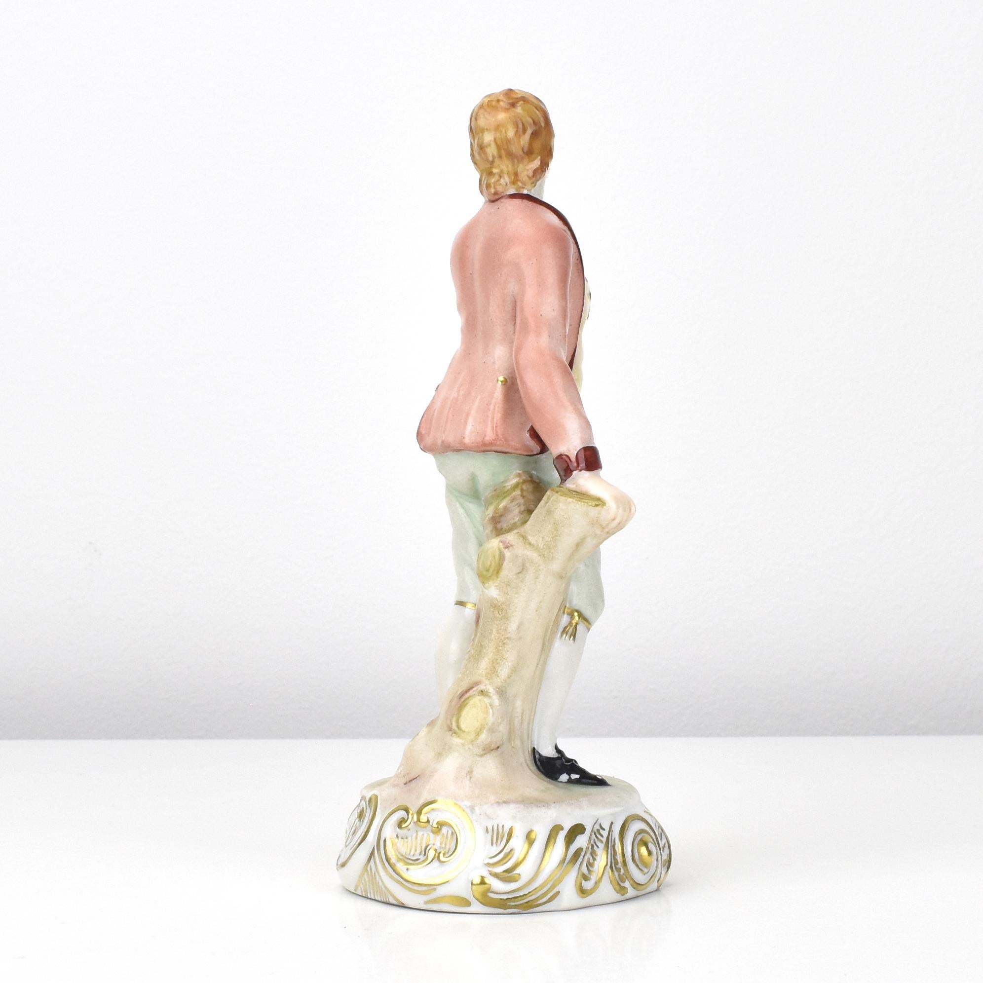 Ginori Porcelain Figurine Trio with Floral Baskets 11