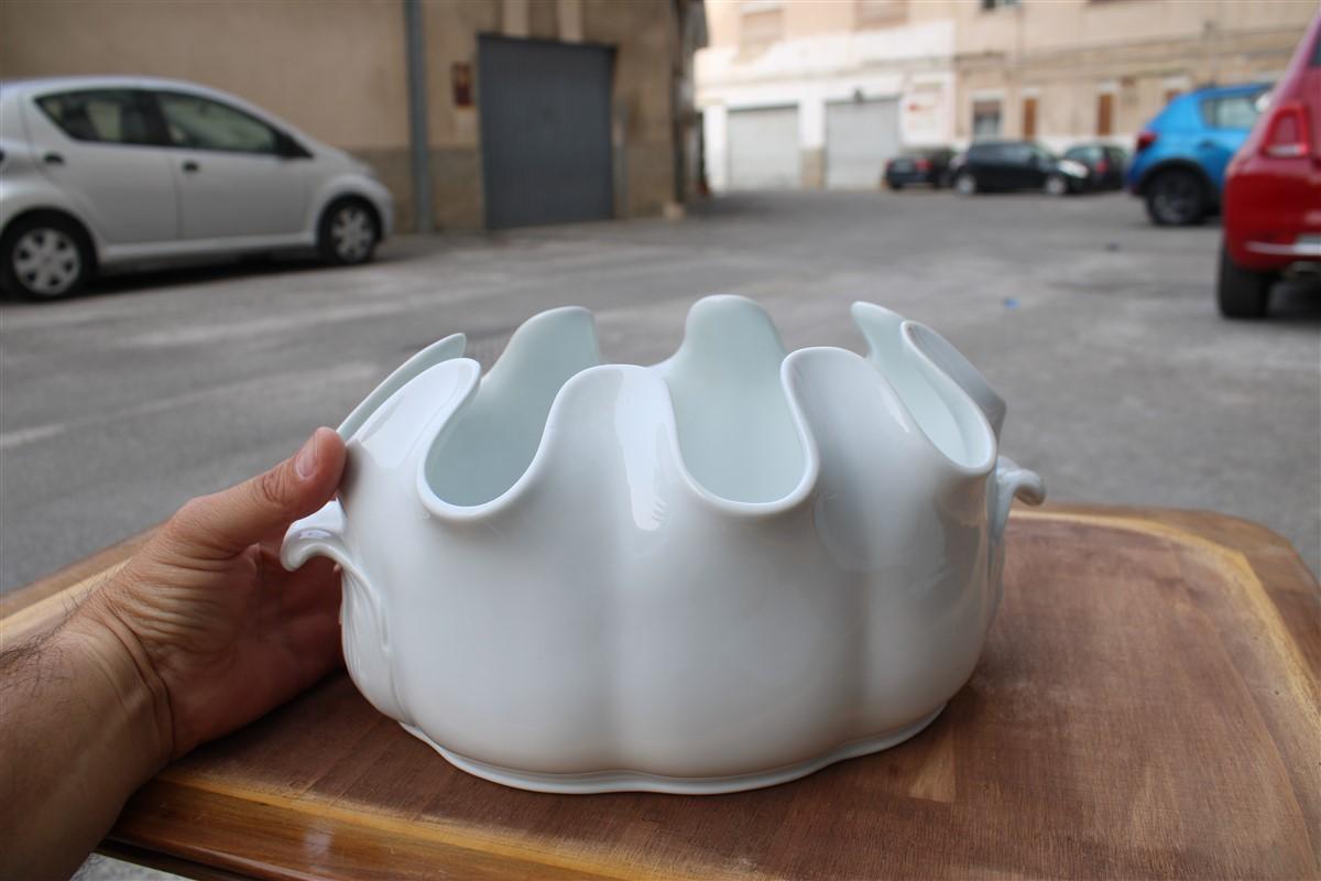 Ginori stemware Holder in Italian Porcelain Gio Ponti Style Gariboldi For Sale 3