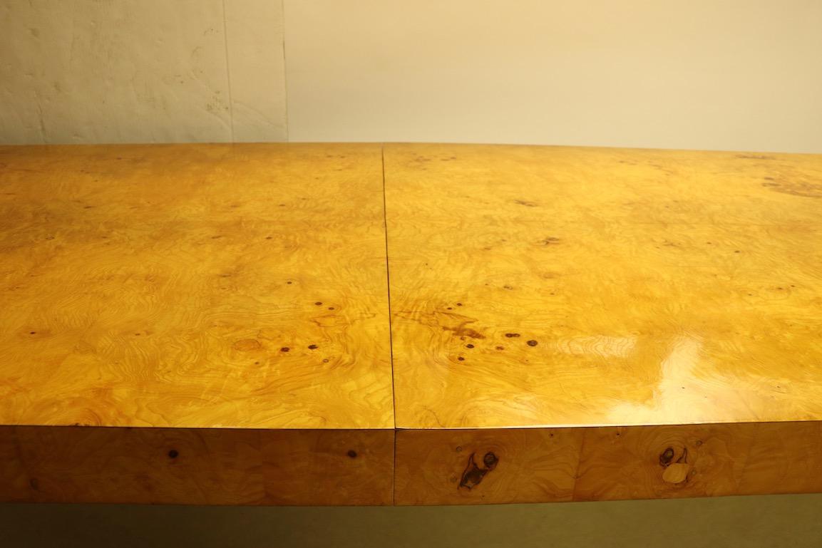Ginormous Burl Top Conference Dining Table after Baughman For Sale 6
