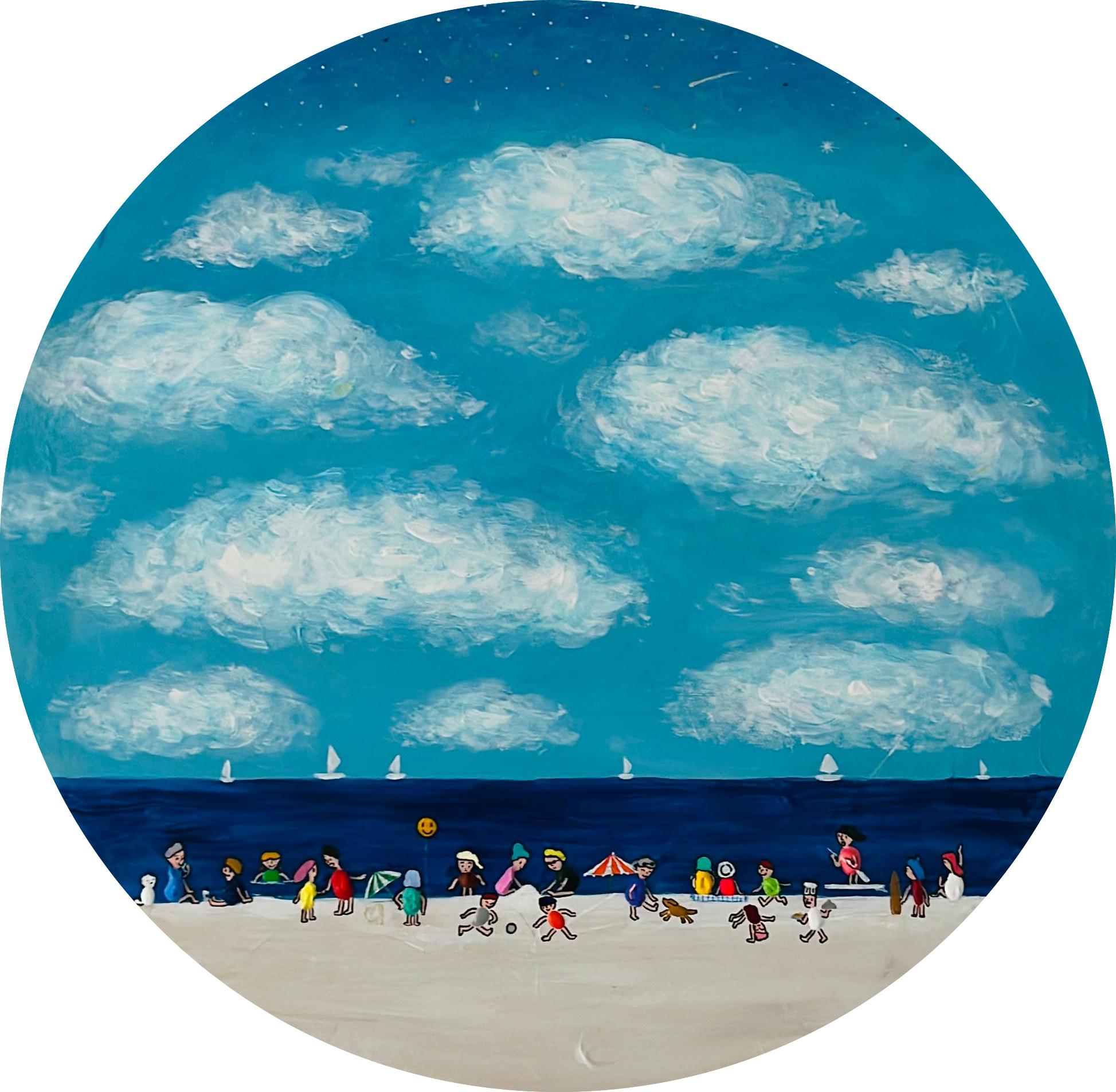 Giny Giny Kim - Swimming Pool - Sunshine - Family Day - Kids For Sale at 1stDibs