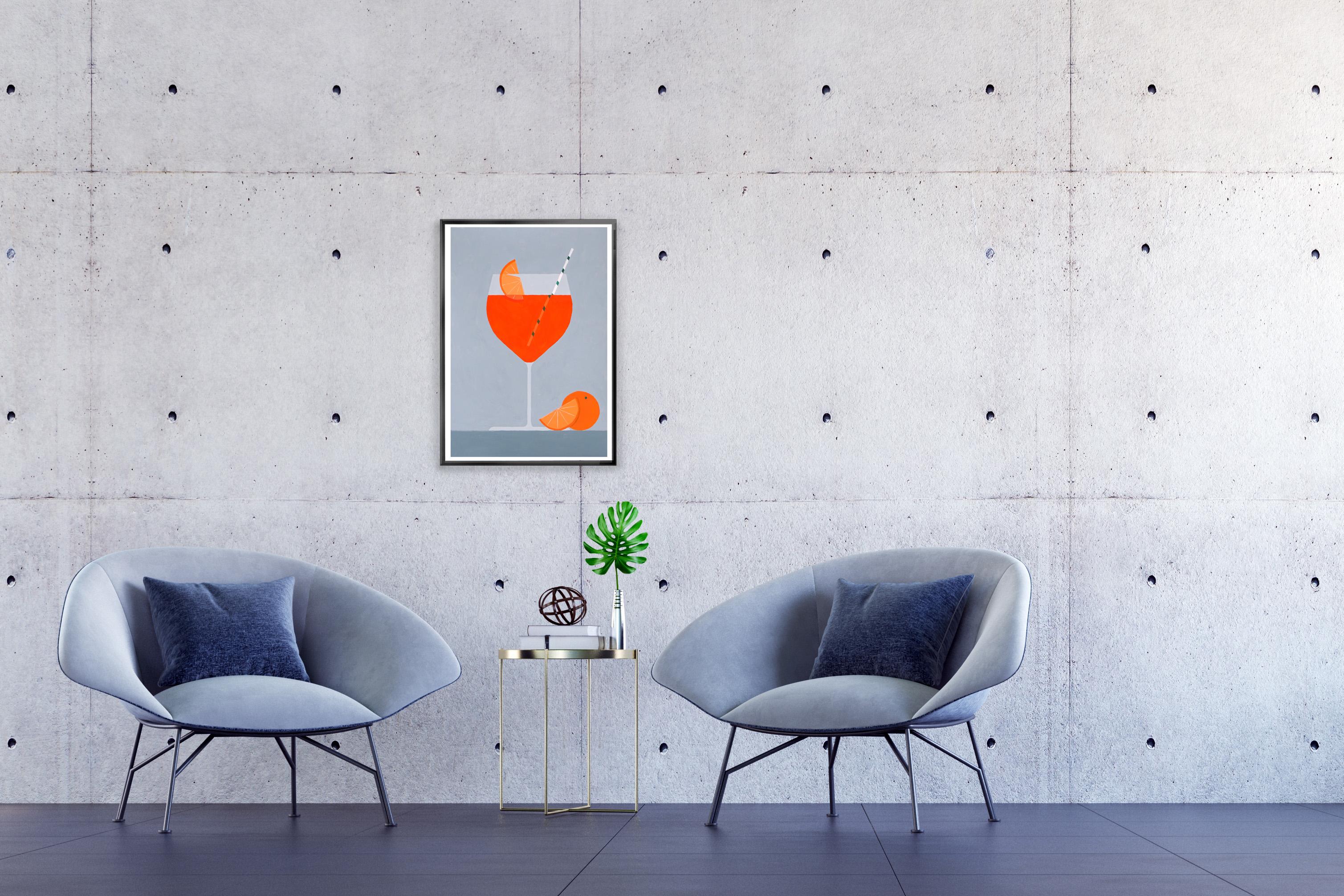 Aperol Spritz all'arancia, Natura morta moderna, Bevanda, Agrumi, Stile italiano 2