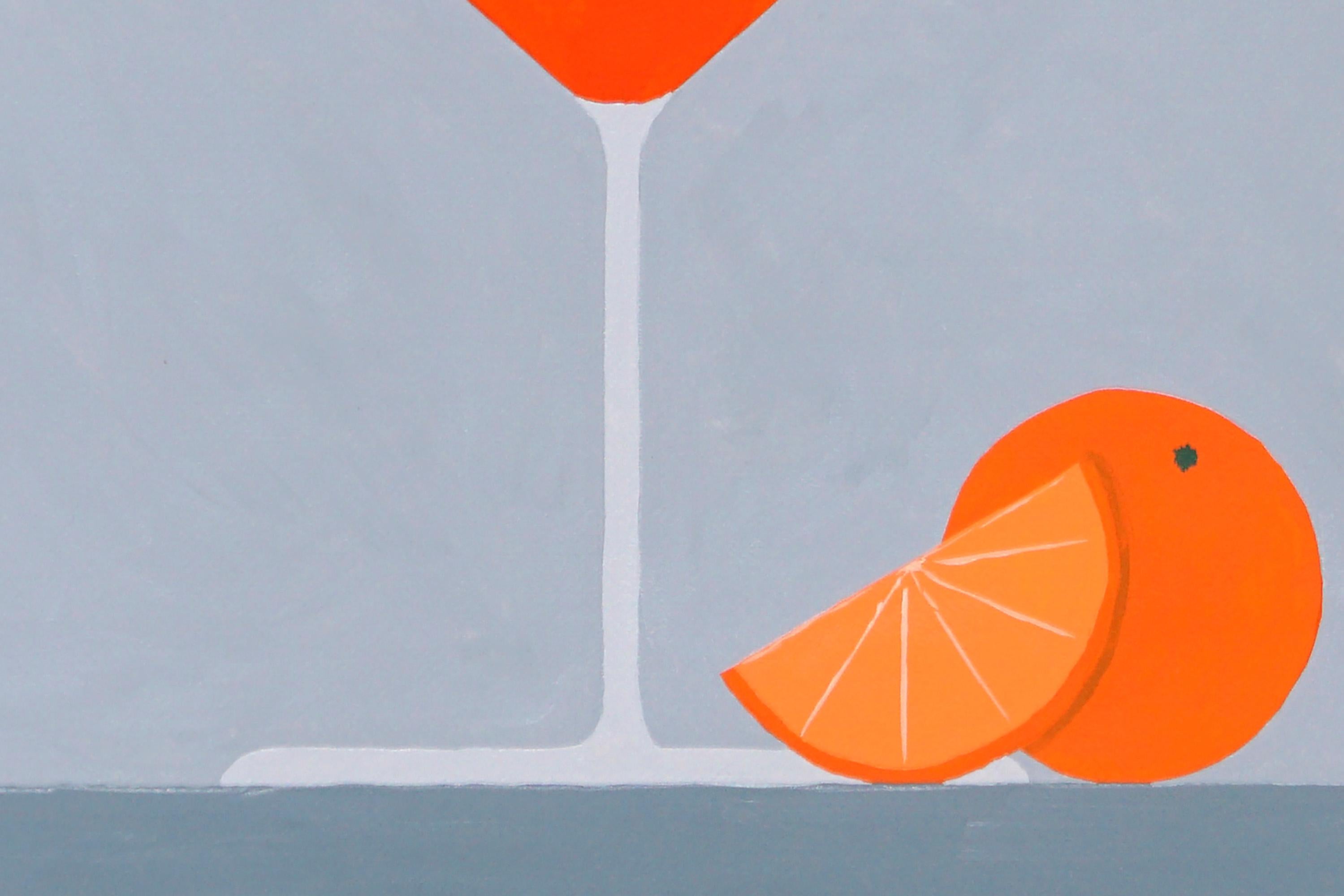 Aperol Spritz all'arancia, Natura morta moderna, Bevanda, Agrumi, Stile italiano 3