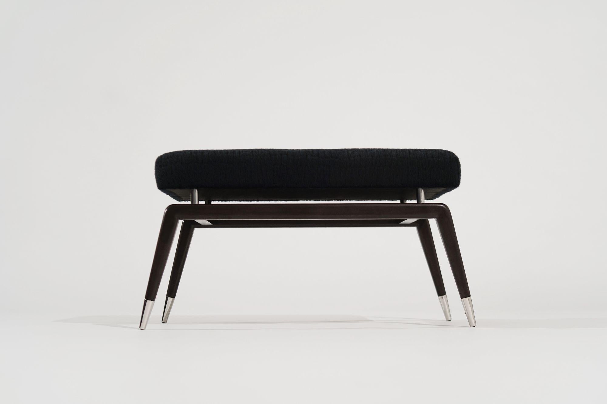 Introducing The Gio Bench, a masterpiece inspired by the renowned Italian designer Gio Ponti, meticulously crafted by Stamford Modern. This exceptional bench pays homage to Ponti's iconic design principles, while offering a touch of contemporary