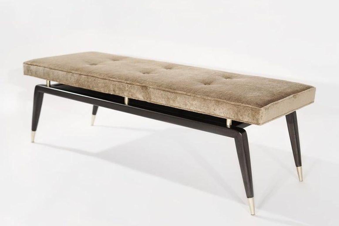 Gio Bench in Dark Walnut by Stamford Modern In New Condition For Sale In Westport, CT