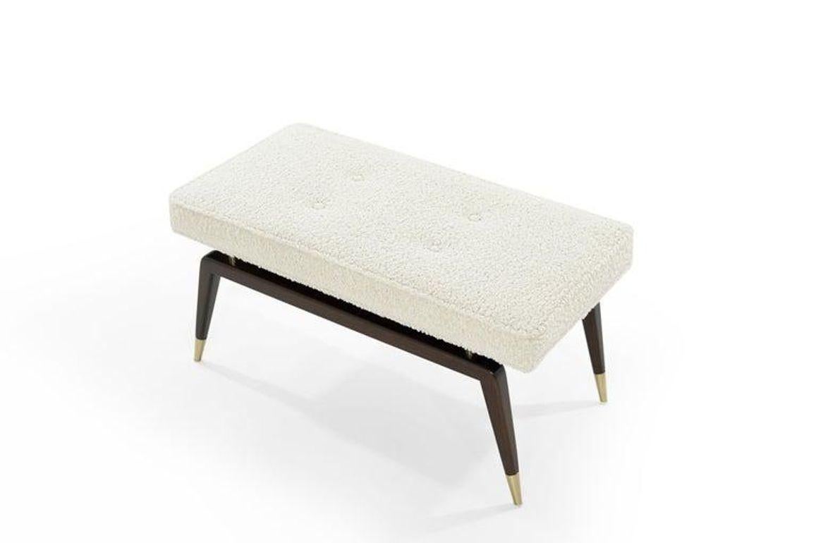 Mid-Century Modern Gio Bench in Special Walnut by Stamford Modern For Sale