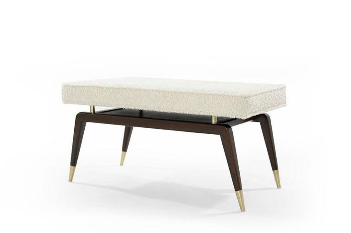 Gio Bench in Special Walnut by Stamford Modern In New Condition For Sale In Westport, CT