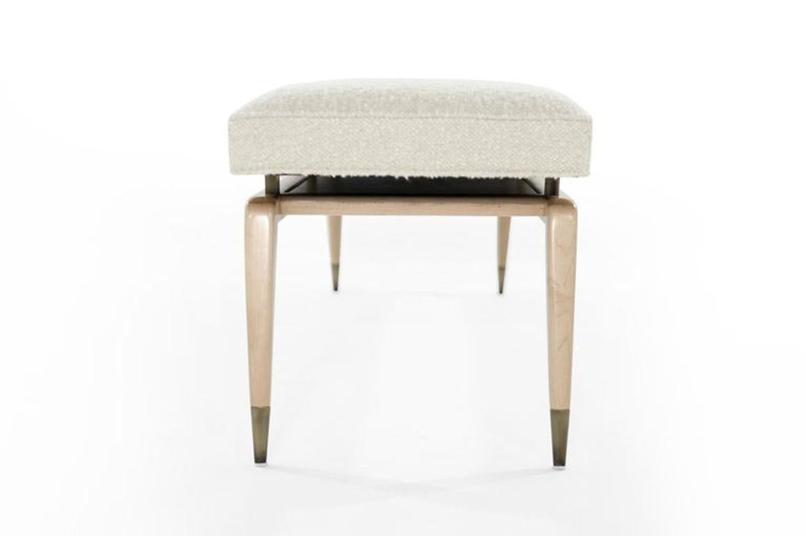 Mid-Century Modern Gio Bench in White Oak by Stamford Modern For Sale