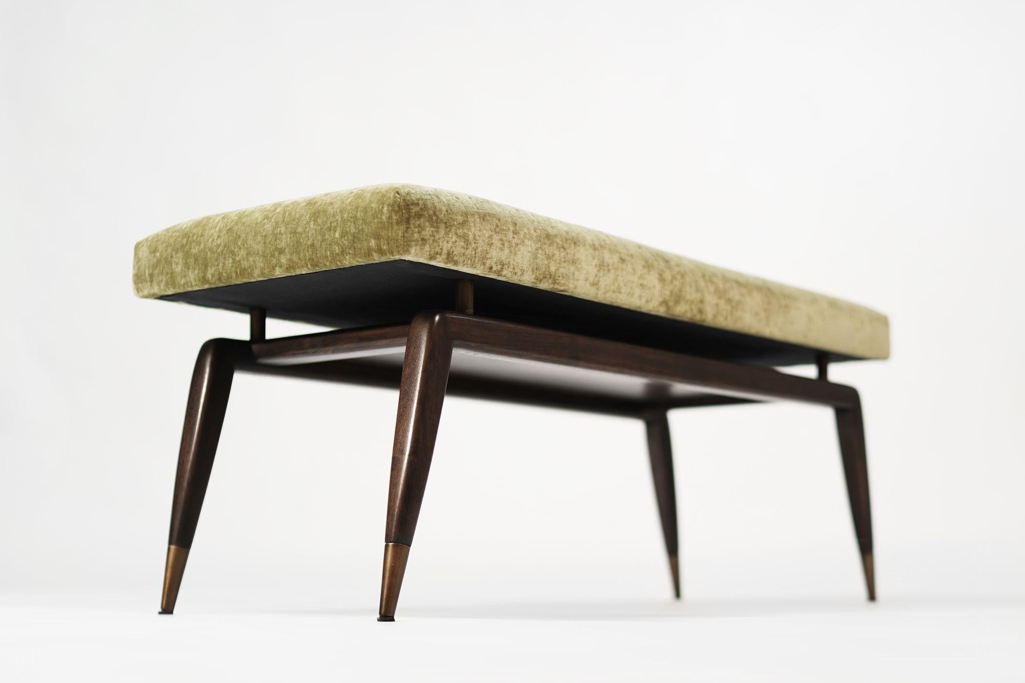 Contemporary GIO Bench Series 48 in Espresso by Stamford Modern For Sale