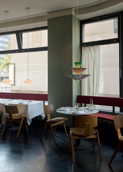 Lustre Gio LN15,  Signal vert foncé et blanc écru, par Luca Nichetto