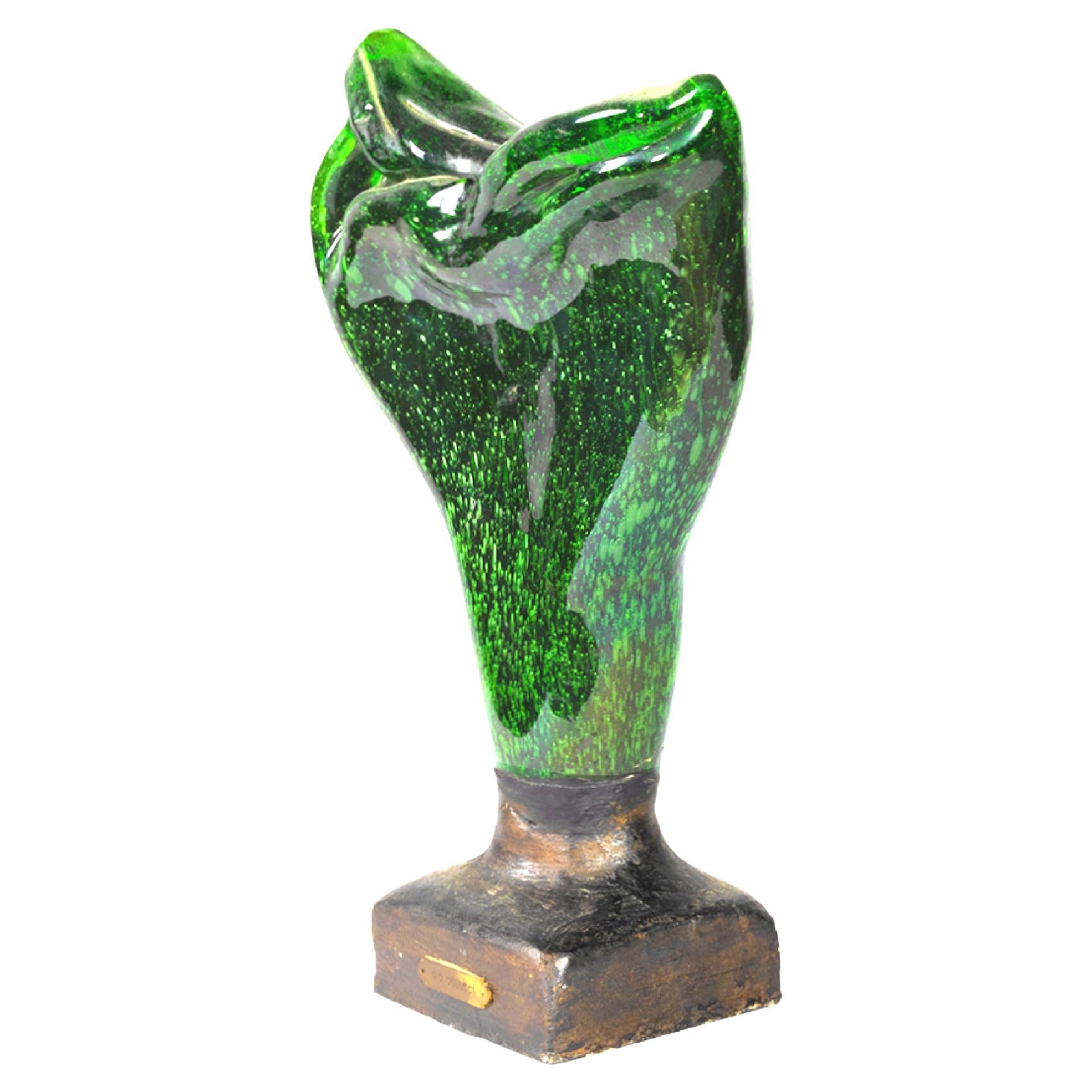 Gio Colucci (1892 - 1974) Estatua verde, 1950-1959 Expresionismo en venta