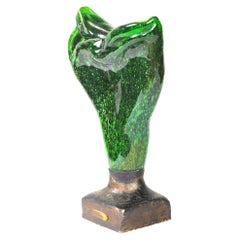 Vintage Gio Colucci (1892 - 1974) Green Statue, 1950-1959 Expressionism