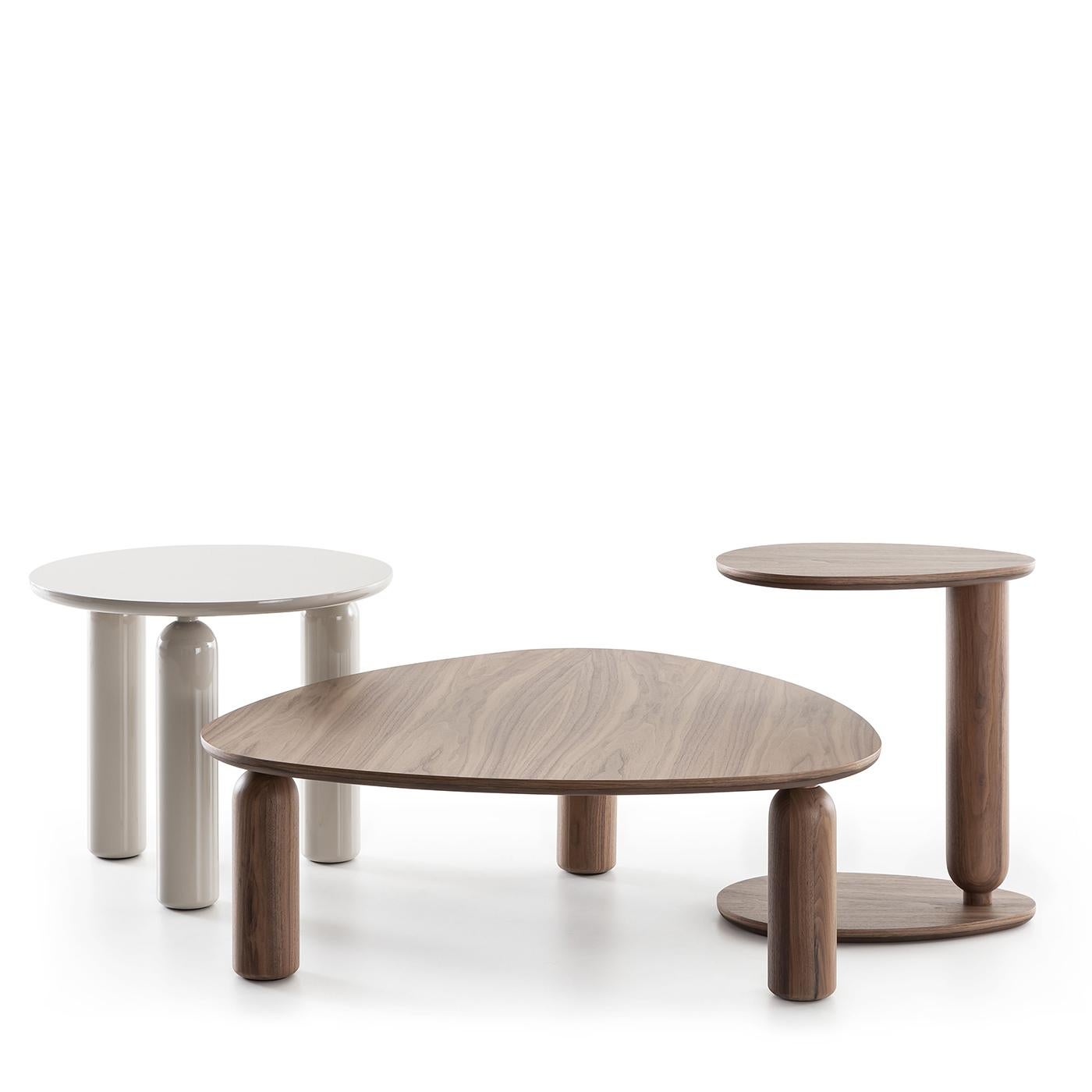 Table d'appoint Gio Drop en bois de noyer en vente 3