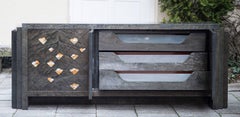 Gio Frigerio Bird’s-Eye Sideboard Marked Italy