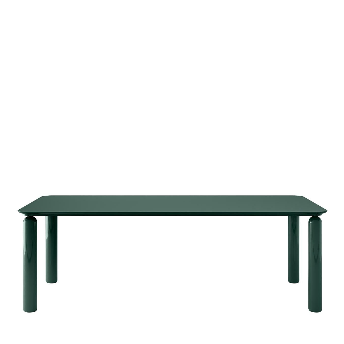 Gio Green Walnut Wood Dining Table by Norberto Delfinetti In New Condition For Sale In Milan, IT