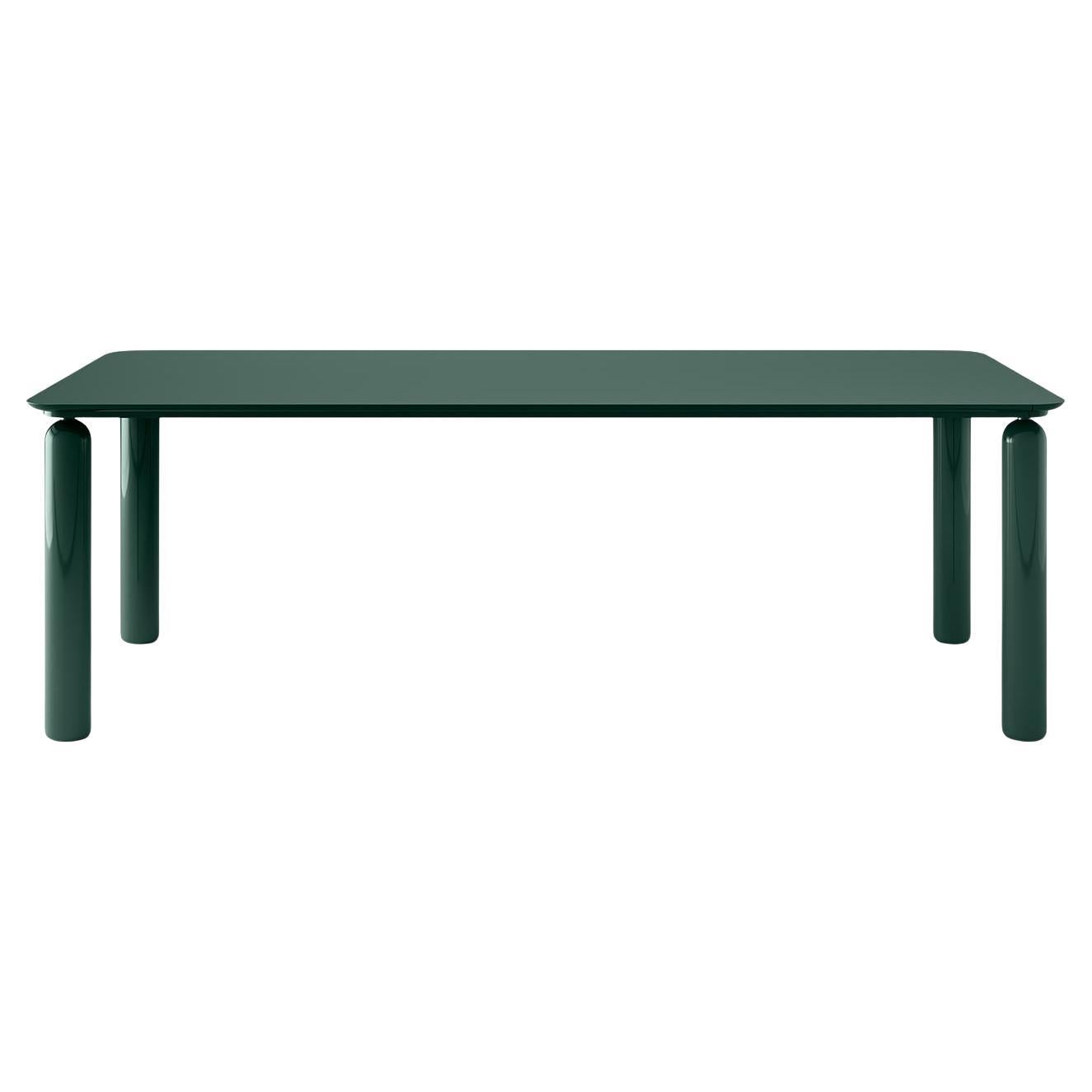 Gio Green Walnut Wood Dining Table by Norberto Delfinetti For Sale