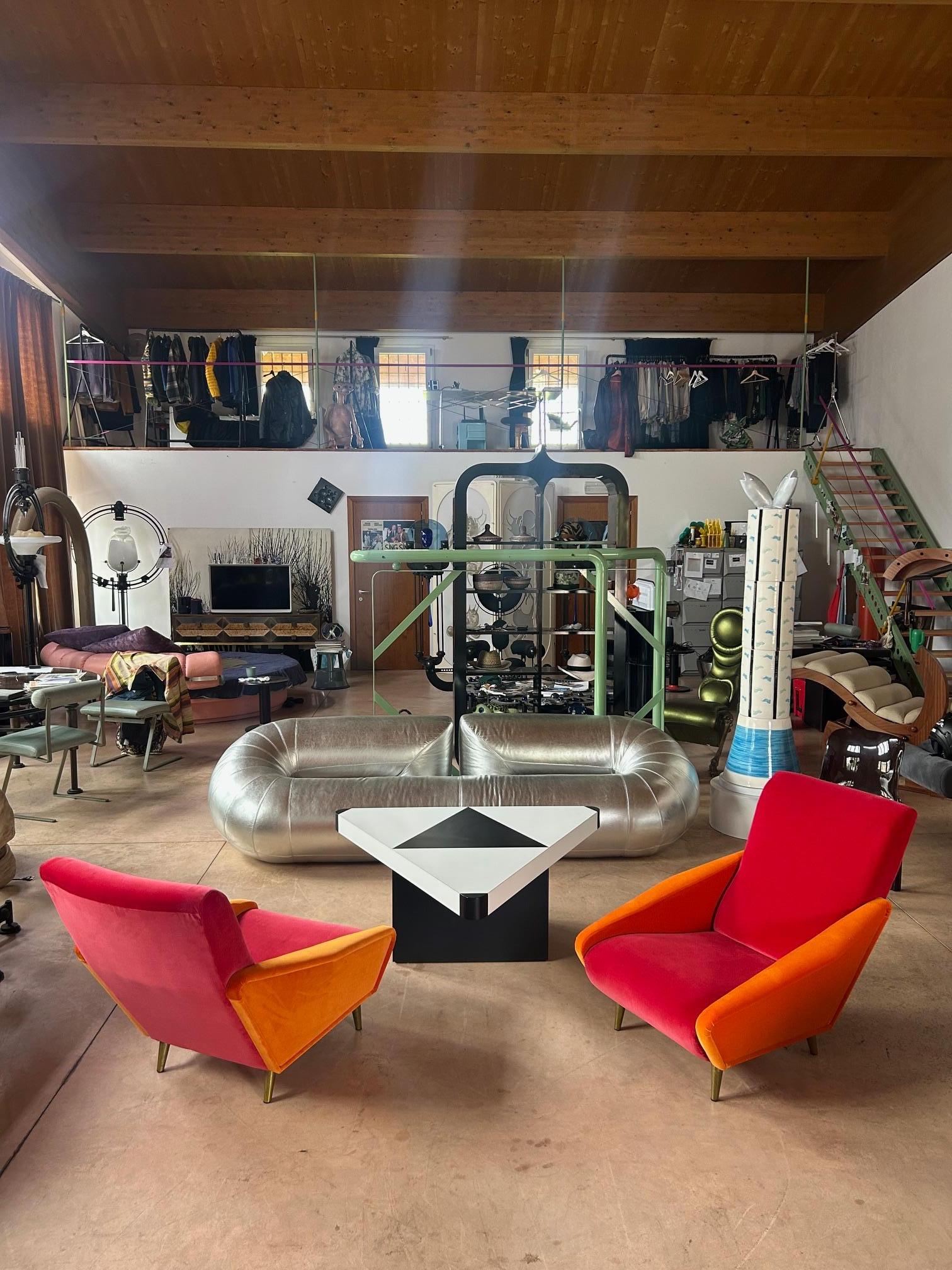 Tessuto Gio Pionti 807 Distex armchairs Lelievre Paris velvet in vendita