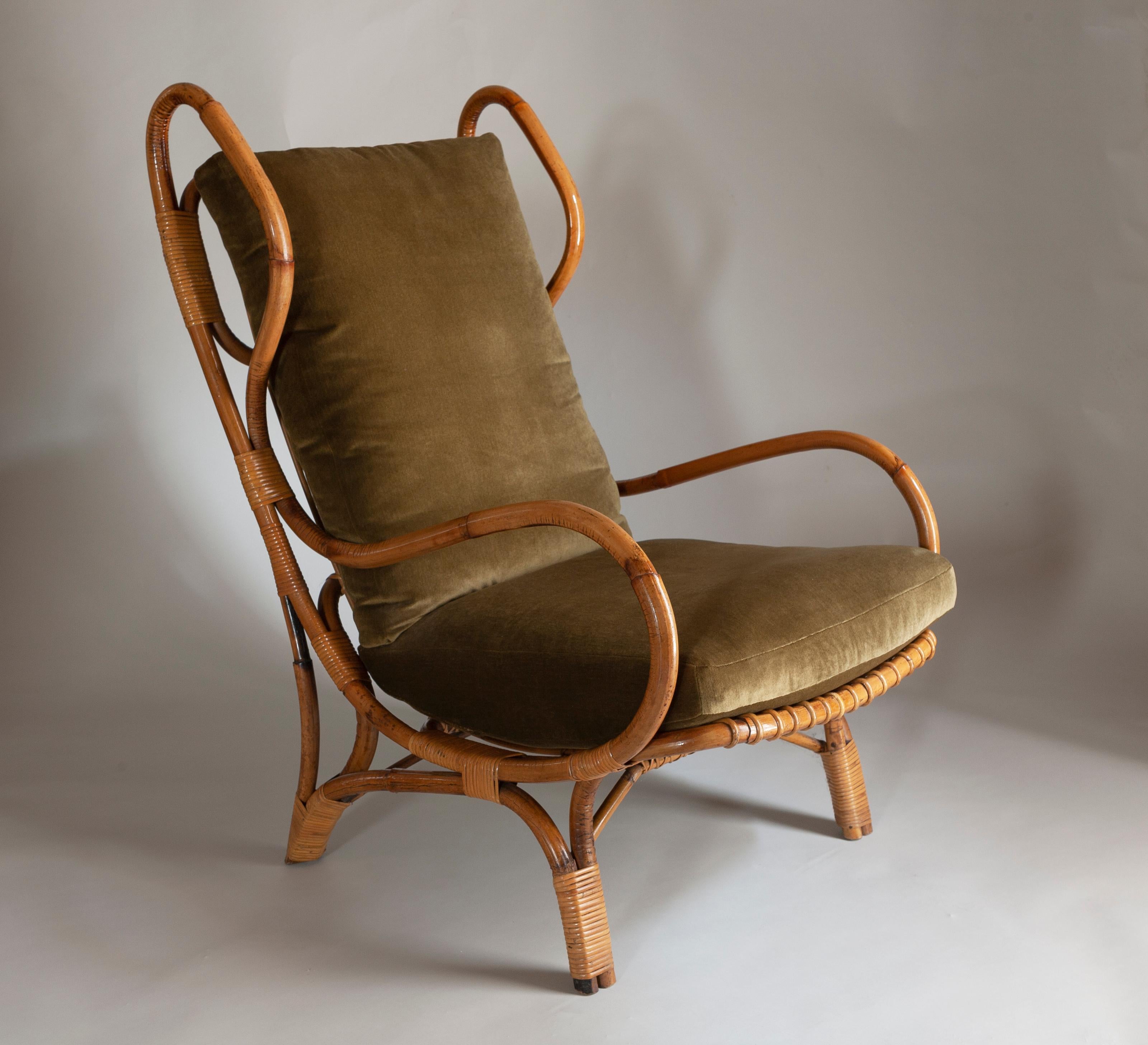 Giò Ponti (1891-1979), Poltrona Continuum, Modello BP16, Bonacina, Italia 1963 In Excellent Condition In Como, CO