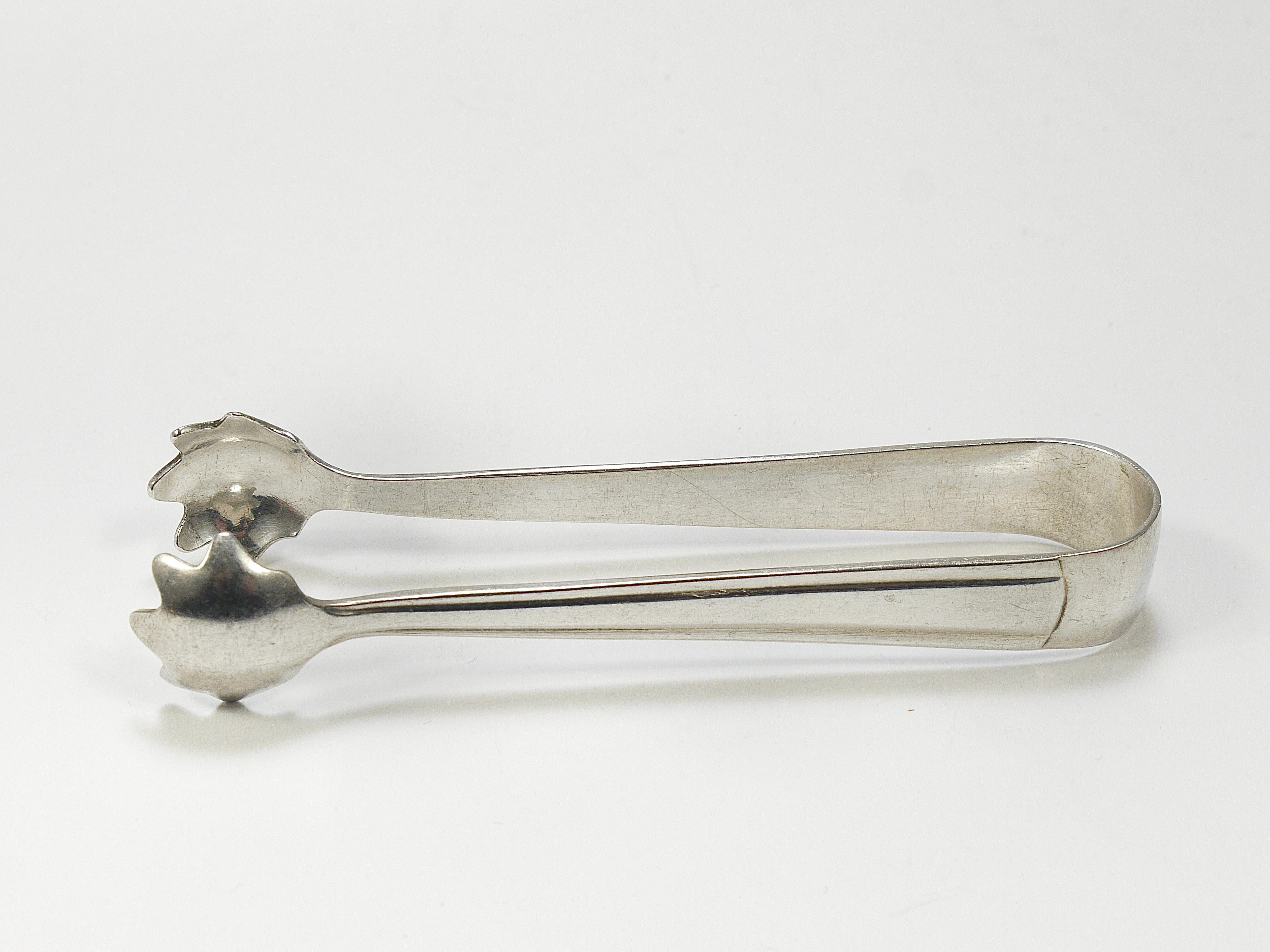 Théière, cruche, crémier, pince à sucre, louche Krupp en argent de Gio Ponti des années 1930 en vente 10