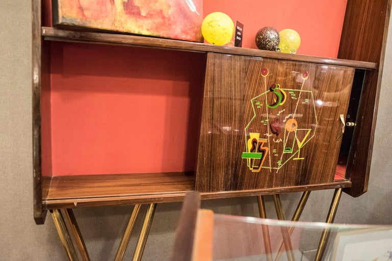 Ico Parisi Style Italian Bar and Display Case at 1stDibs