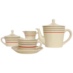 Gio Ponti 20th Century Ceramic Coffee set for Richard, Italy, 1920s