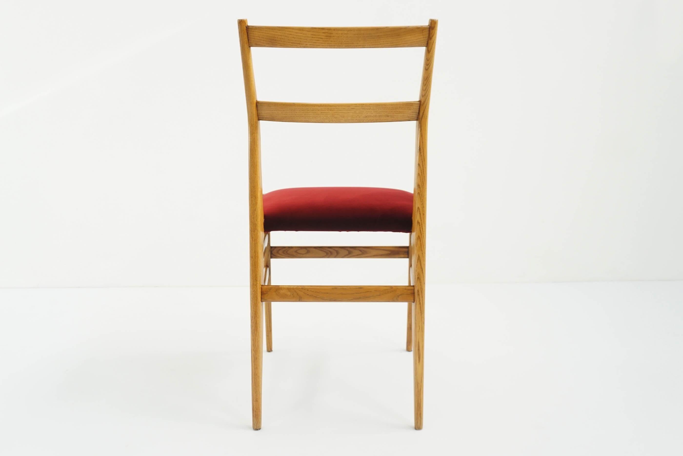 Gio Ponti 6 Leggera Chairs by Cassina Italian Design, 1955 1