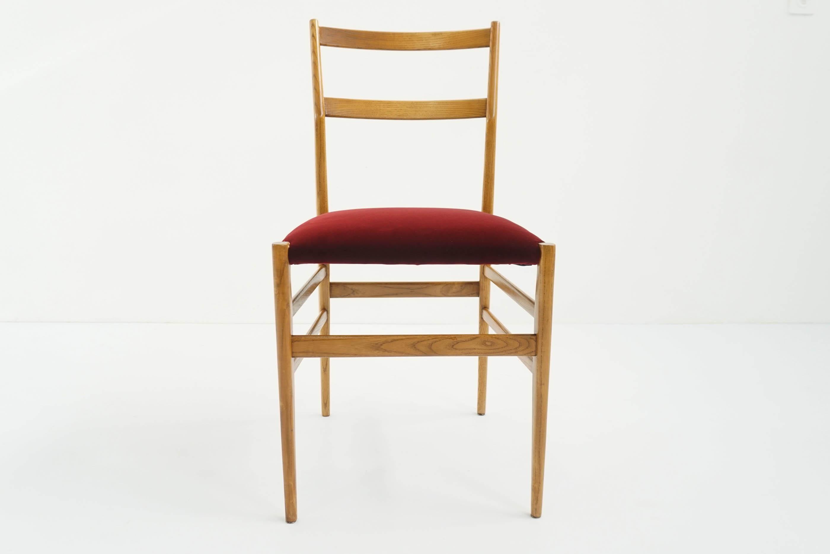 Gio Ponti 6 Leggera Chairs by Cassina Italian Design, 1955 2