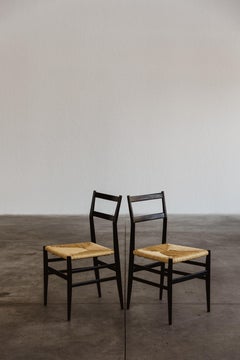 Gio Ponti 646 Sedie da pranzo "Leggera" per Cassina, 1952, Set di 2