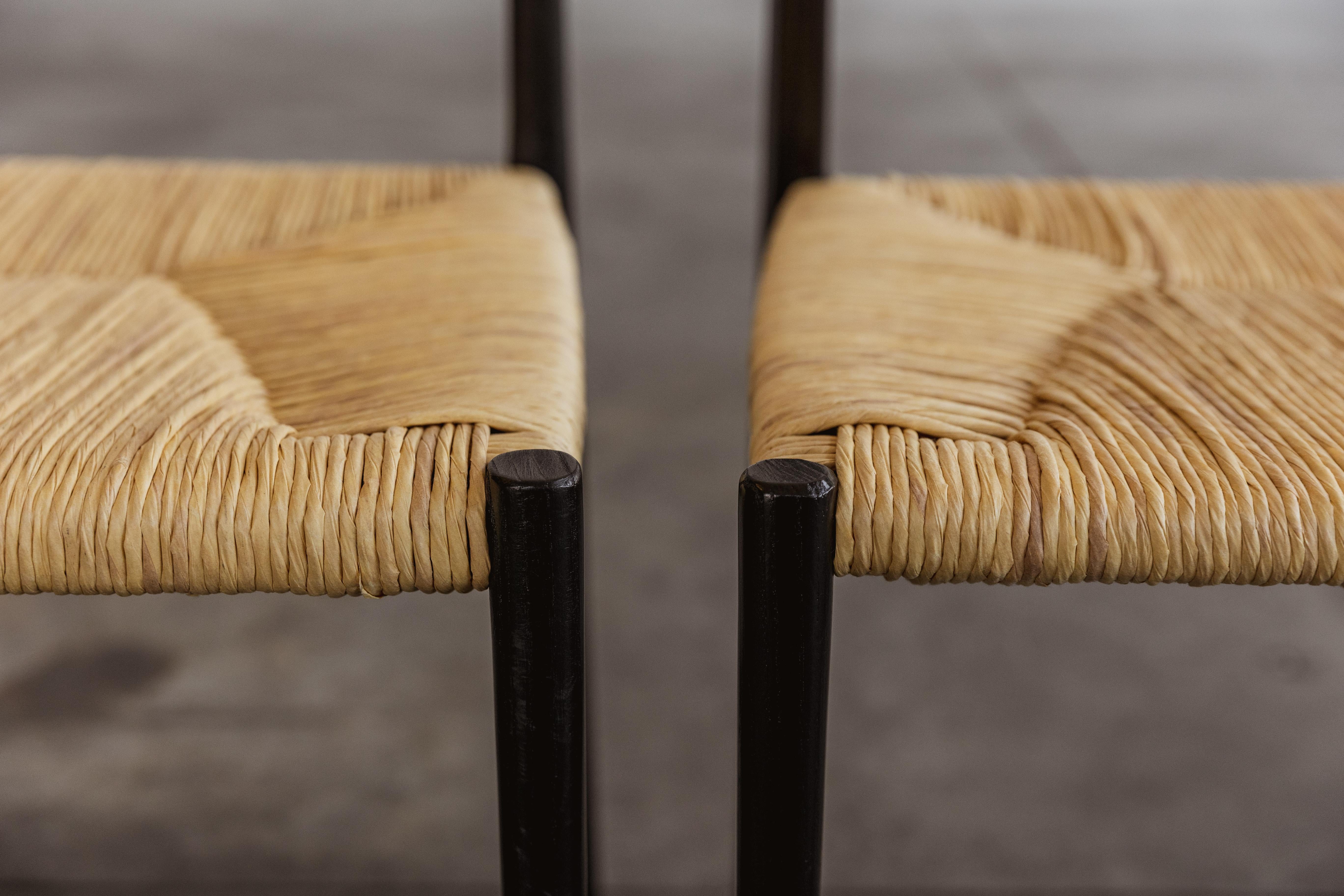 Milieu du XXe siècle Chaises de salle à manger Gio Ponti 646 