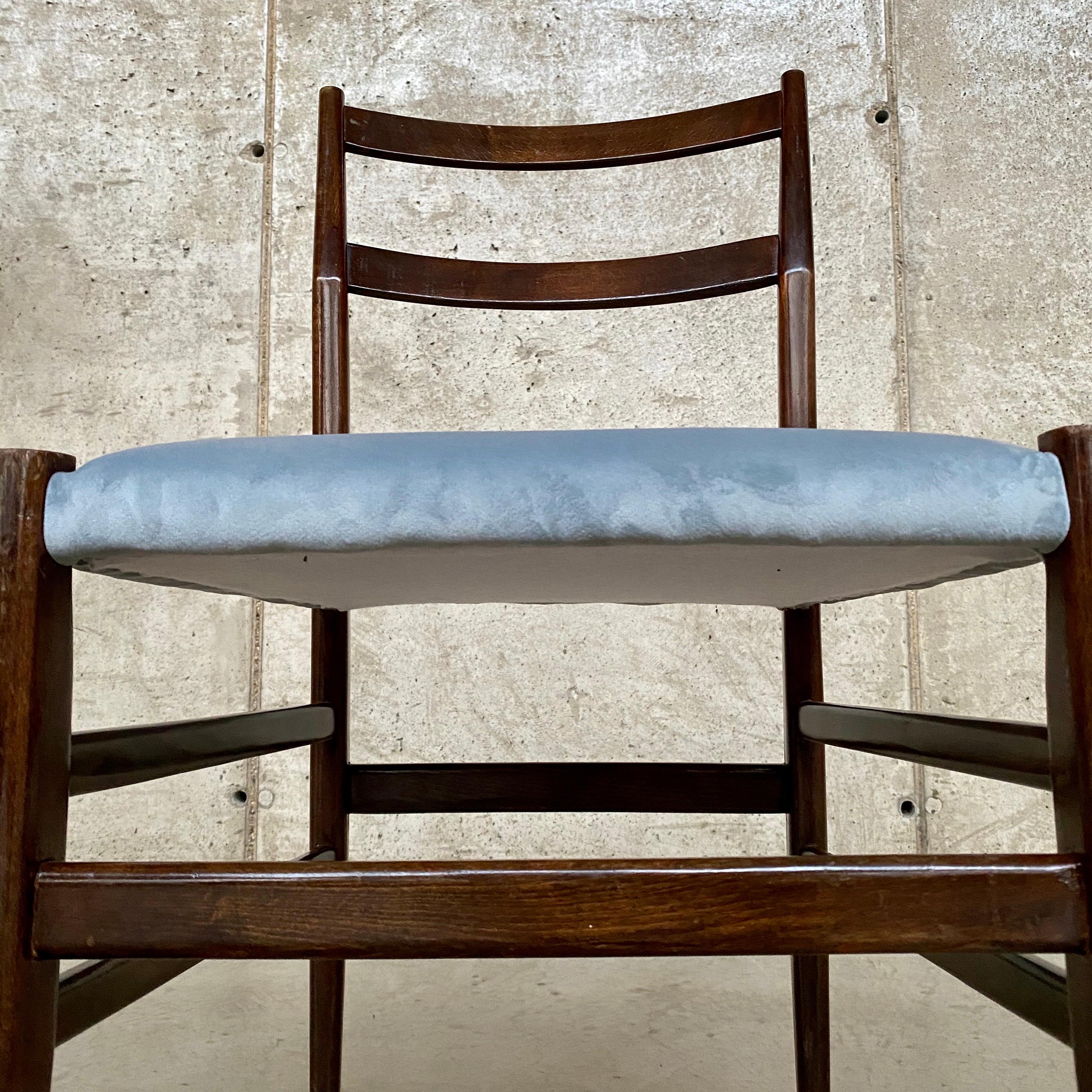 Gio Ponti 646 “Leggera” Dining Chairs for Cassina, 1955, Set of 4 6